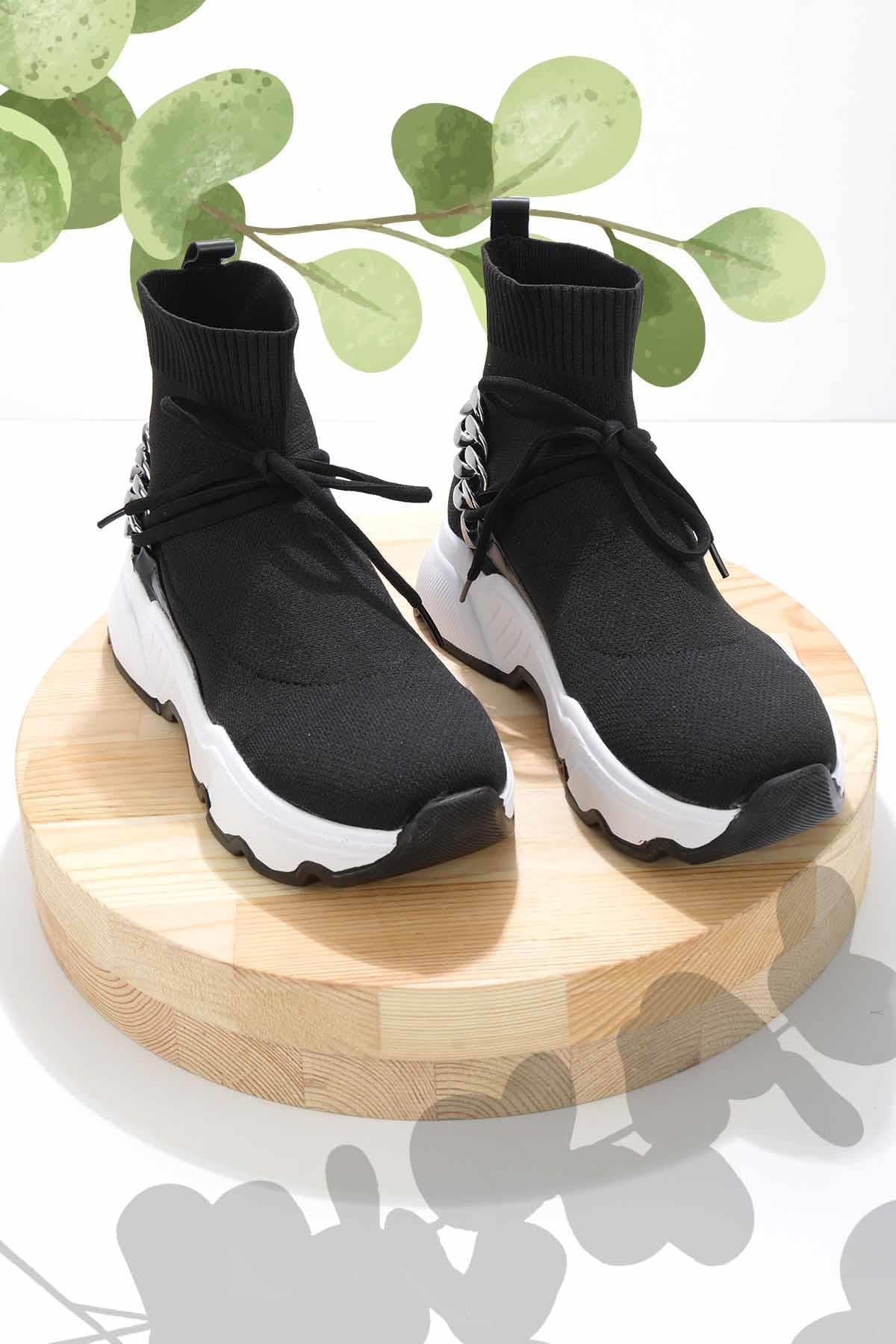 Siyah Triko  Kadın Bot & Bootie K02813030782