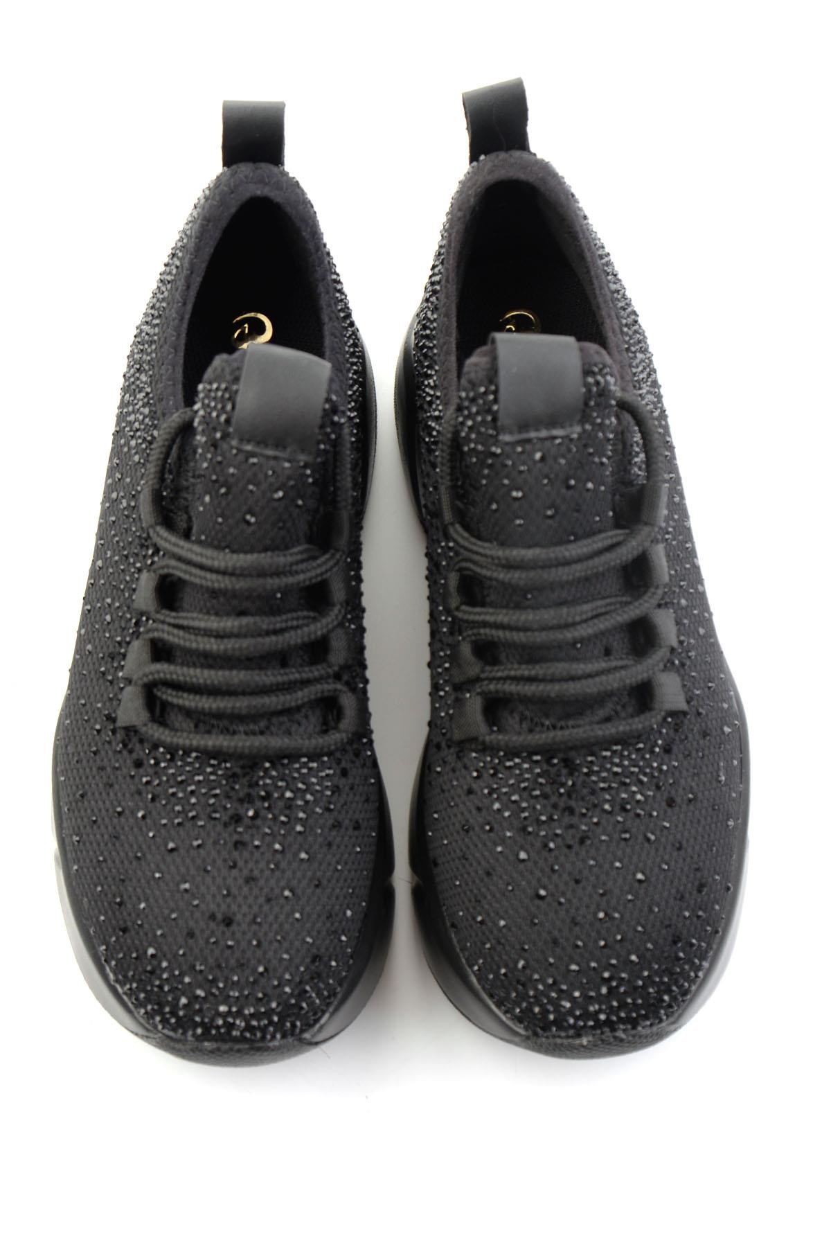 Siyah Triko  Kadın Sneaker K01824040382