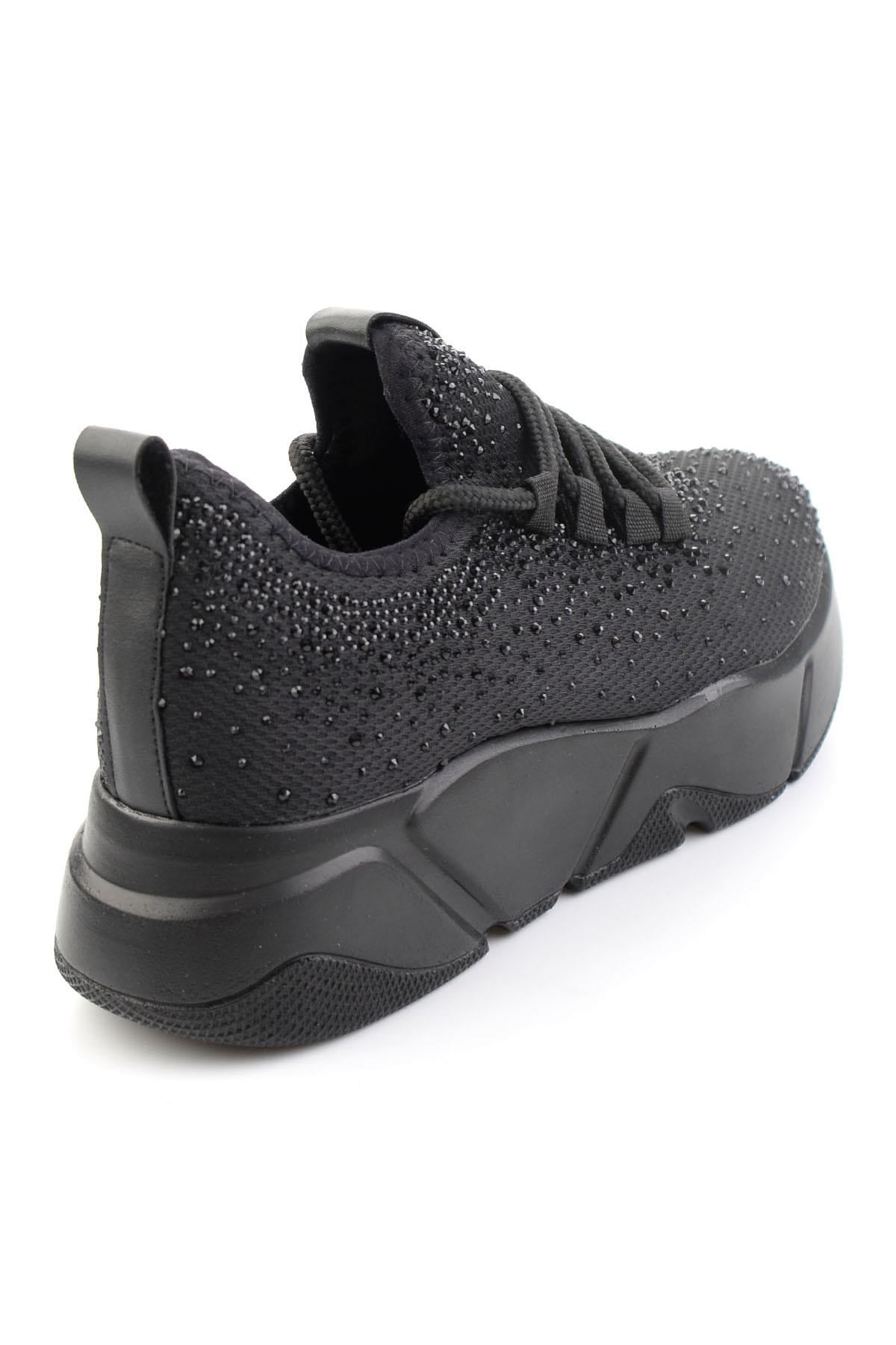 Siyah Triko  Kadın Sneaker K01824040382