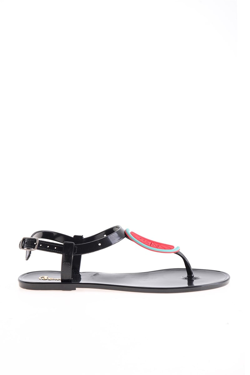 SİYAH/Y.KARPUZ SANDALET H0500902199 | Bambi