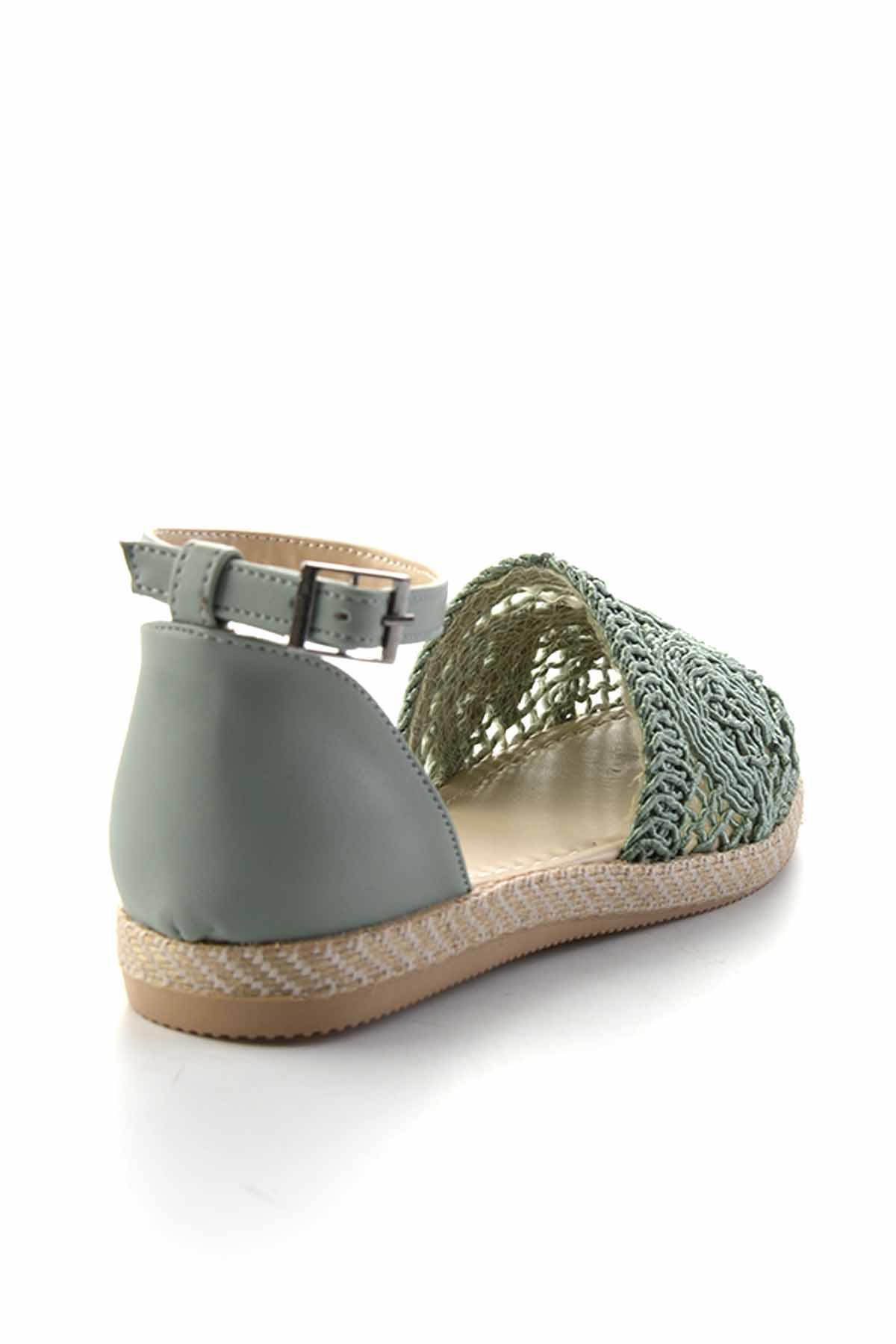 Su Yeşili  Kadın Espadril K01823170116