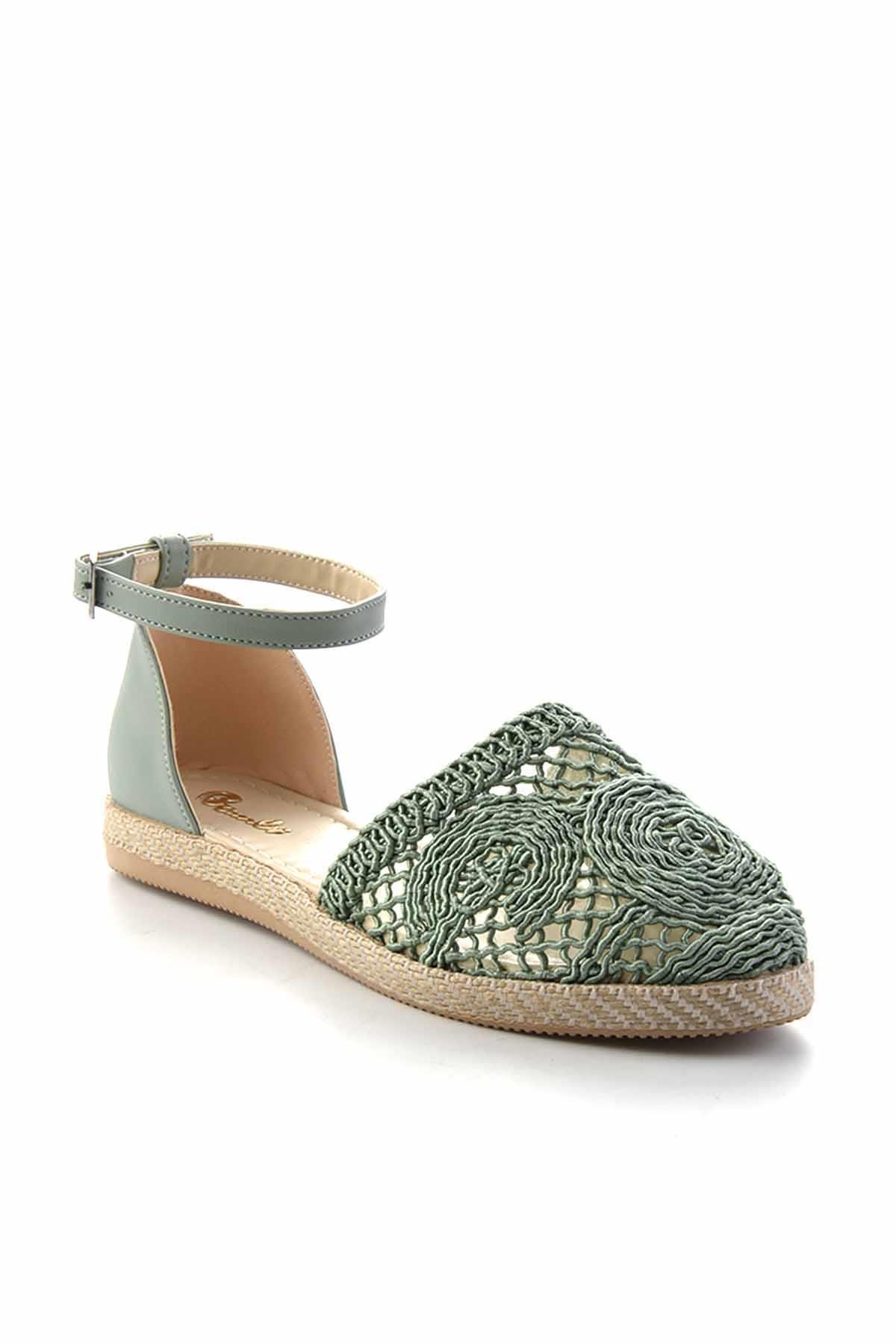 Su Yeşili  Kadın Espadril K01823170116