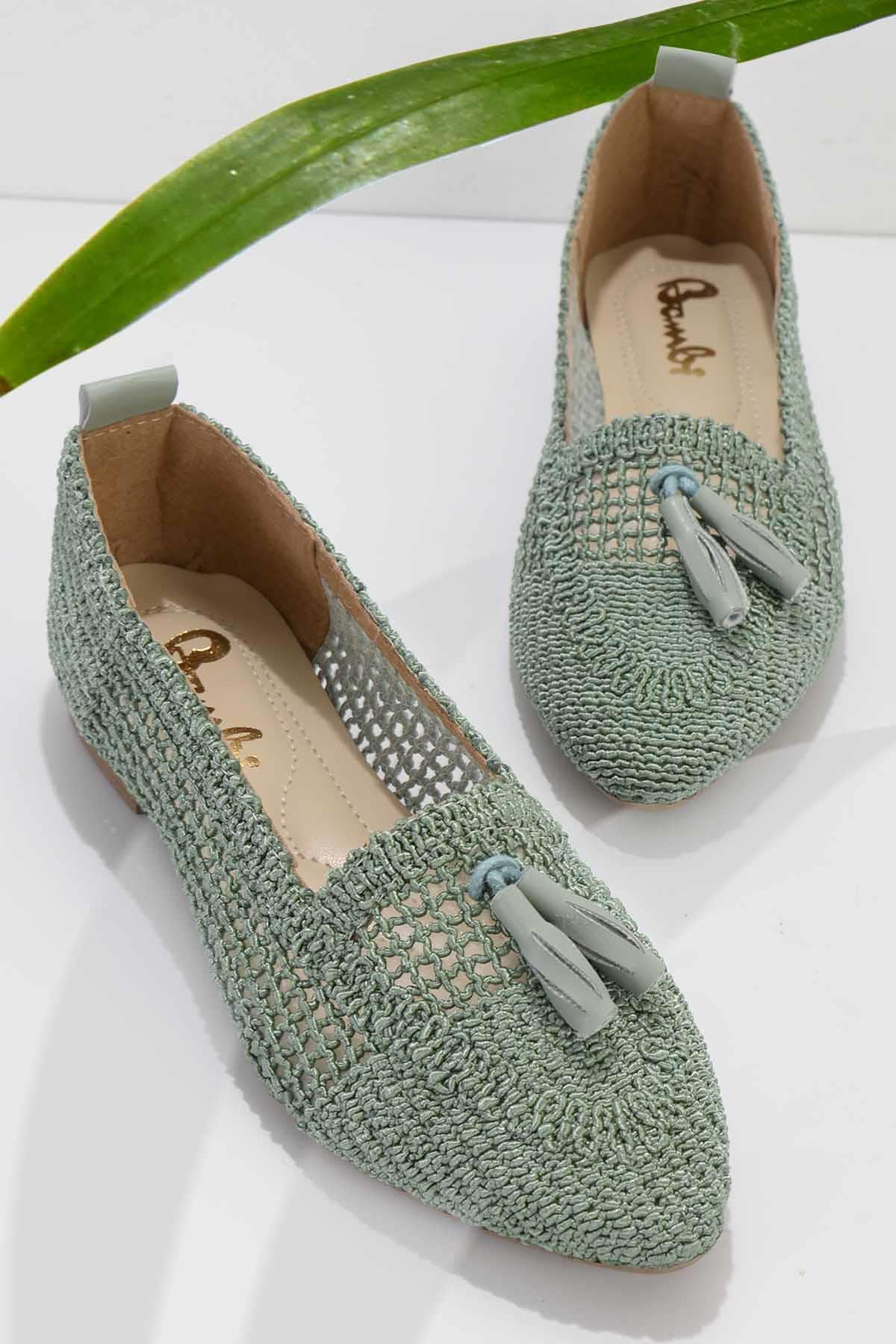Su Yeşili  Kadın Espadril K01885010016