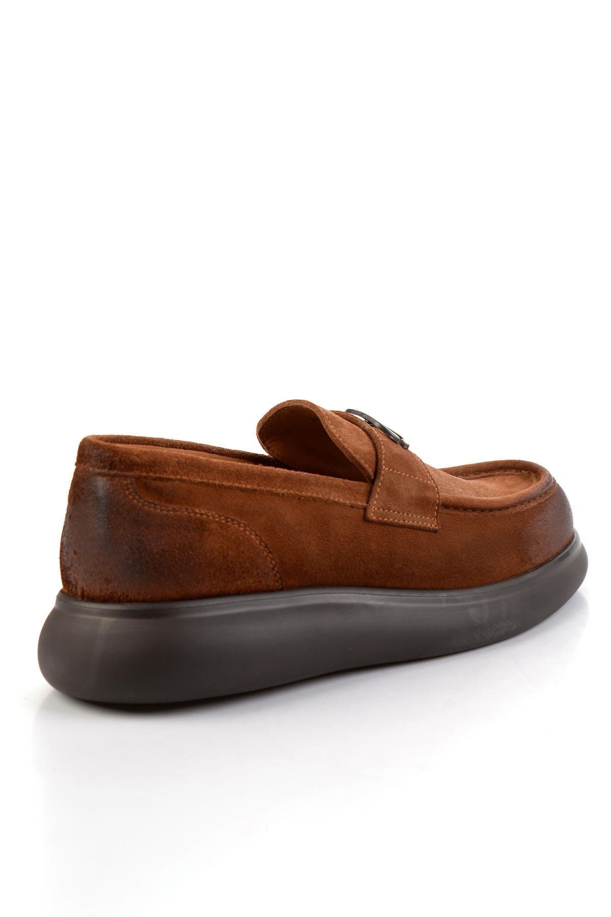 Taba Hakiki Deri Erkek Loafer Ayakkabı E01901600402
