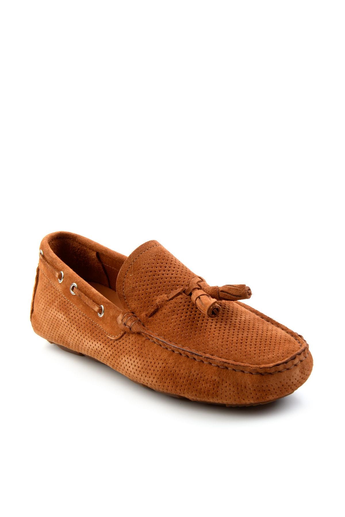 Taba Hakiki Deri Erkek Loafer Ayakkabı E01502120202