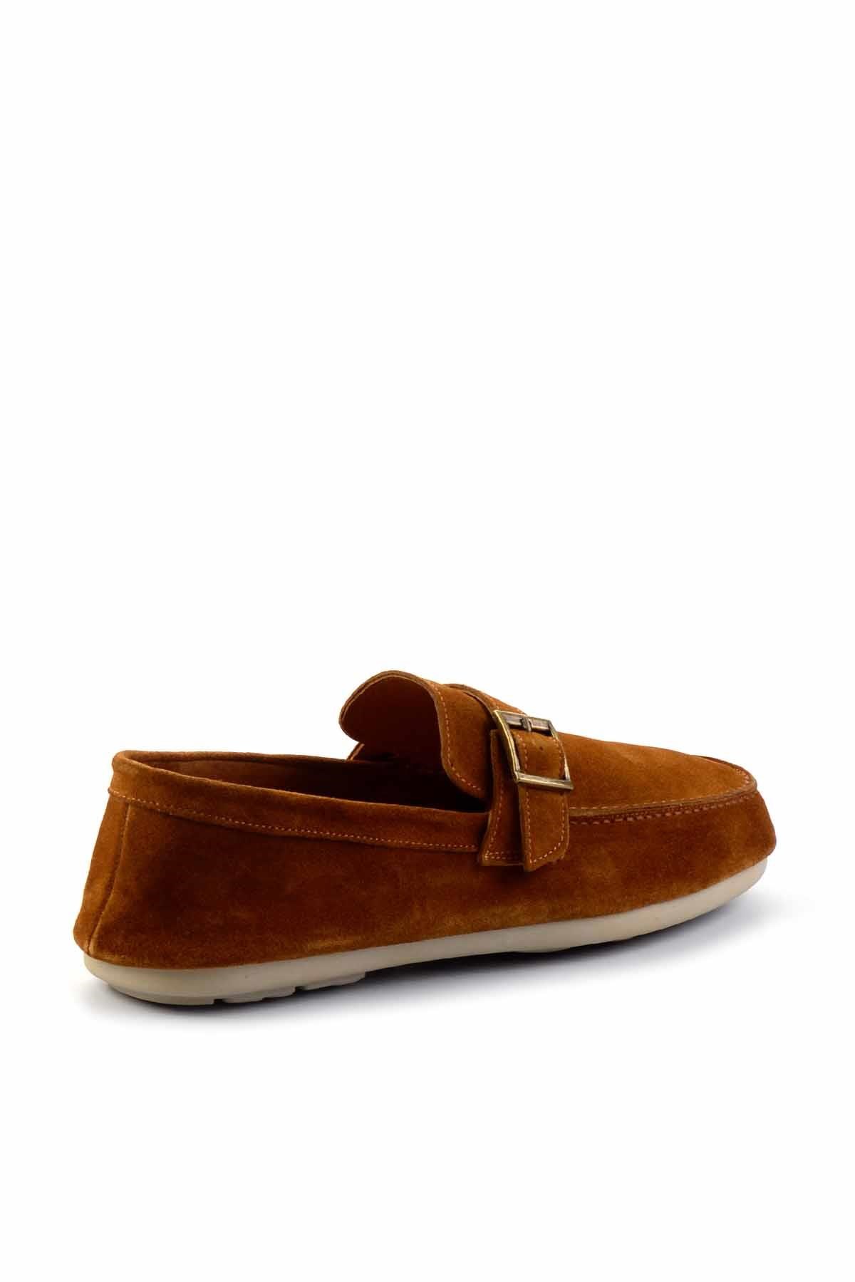 Taba Hakiki Deri Erkek Loafer Ayakkabı E01304406502