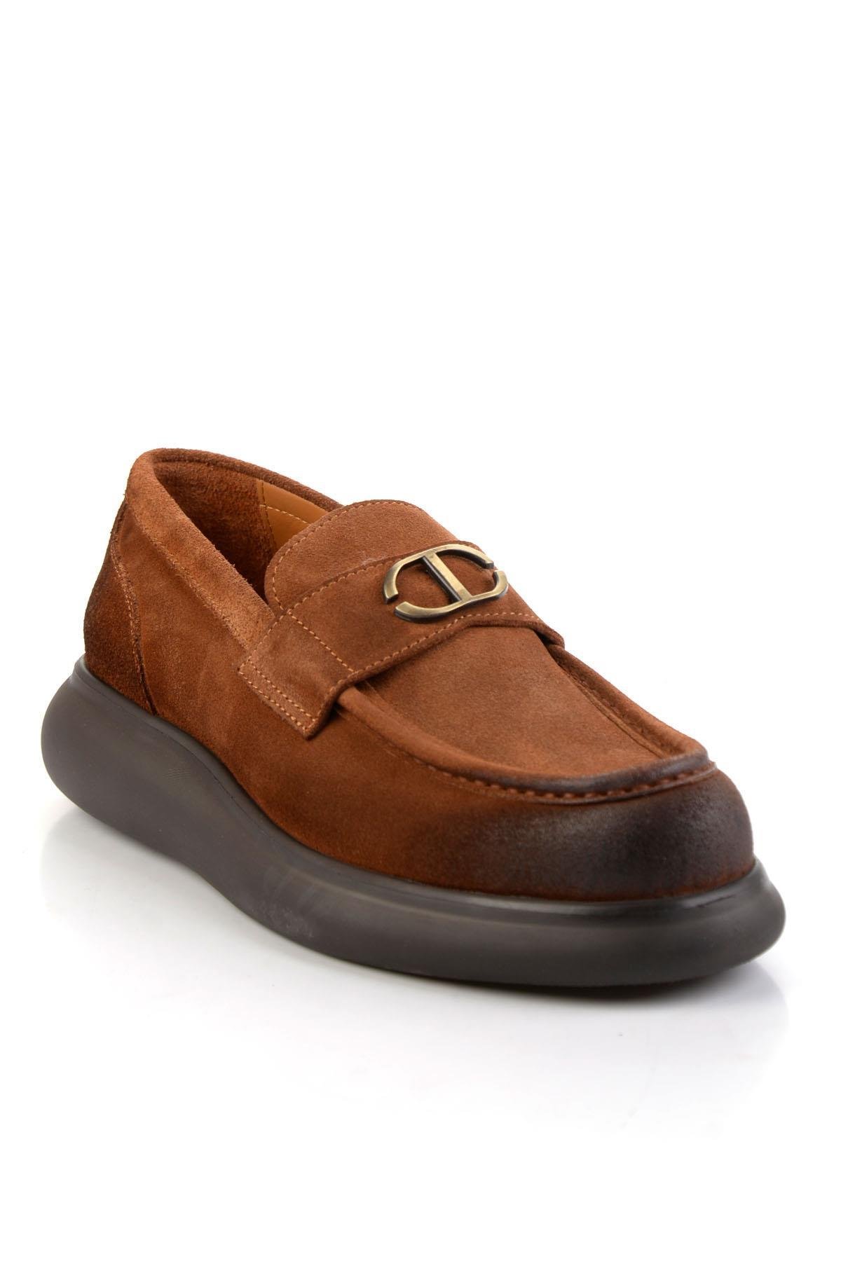 Taba Hakiki Deri Erkek Loafer Ayakkabı E01901600402