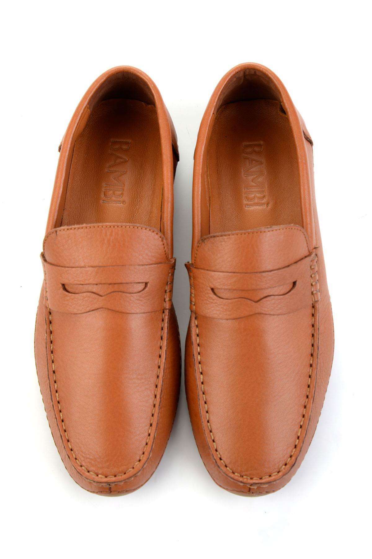 Taba Hakiki Deri Erkek Loafer Ayakkabı E01547008143