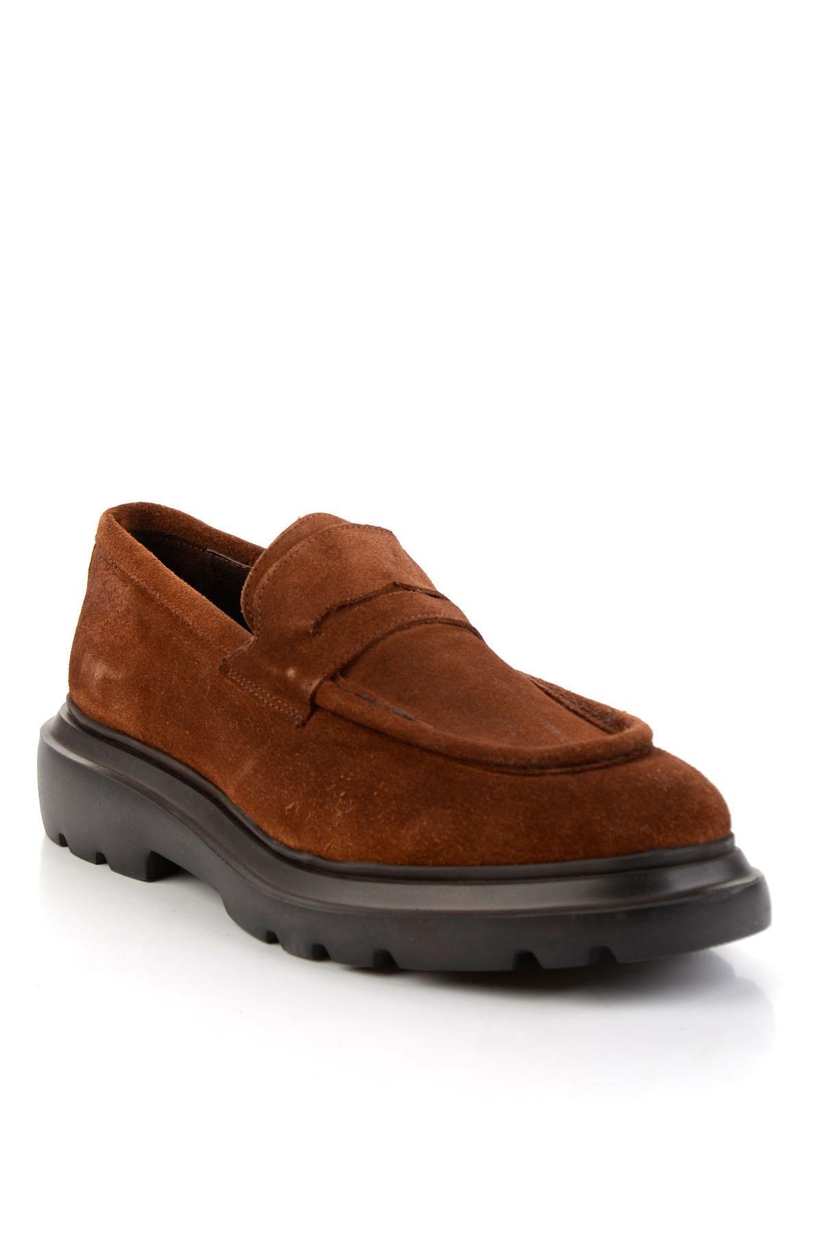 Taba Hakiki Deri Erkek Loafer Ayakkabı E01310113202