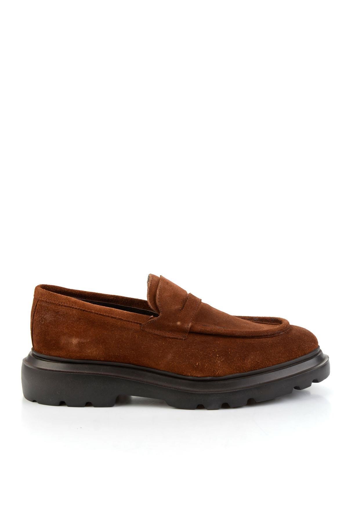 Taba Hakiki Deri Erkek Loafer Ayakkabı E01310113202