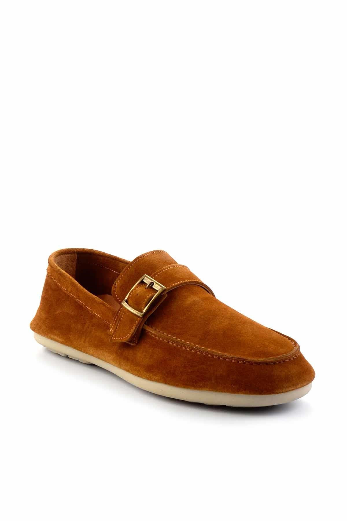 Taba Hakiki Deri Erkek Loafer Ayakkabı E01304406502