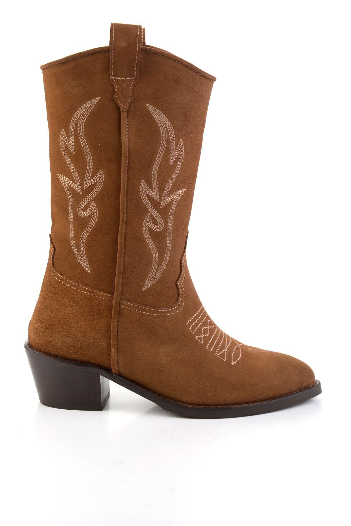 Taba Hakiki Deri Kadın Bot & Bootie K02531255002
