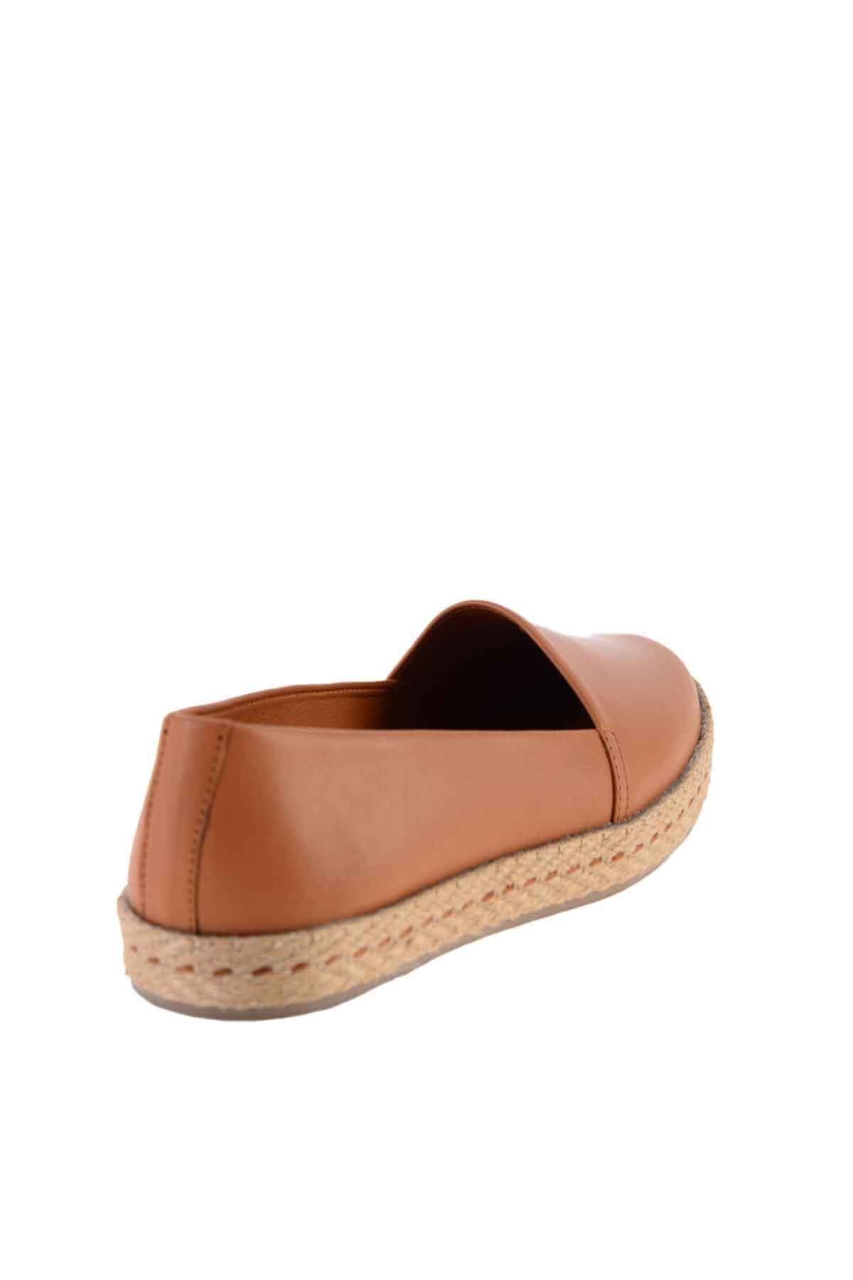 Taba Hakiki Deri Kadın Espadril K01802021803