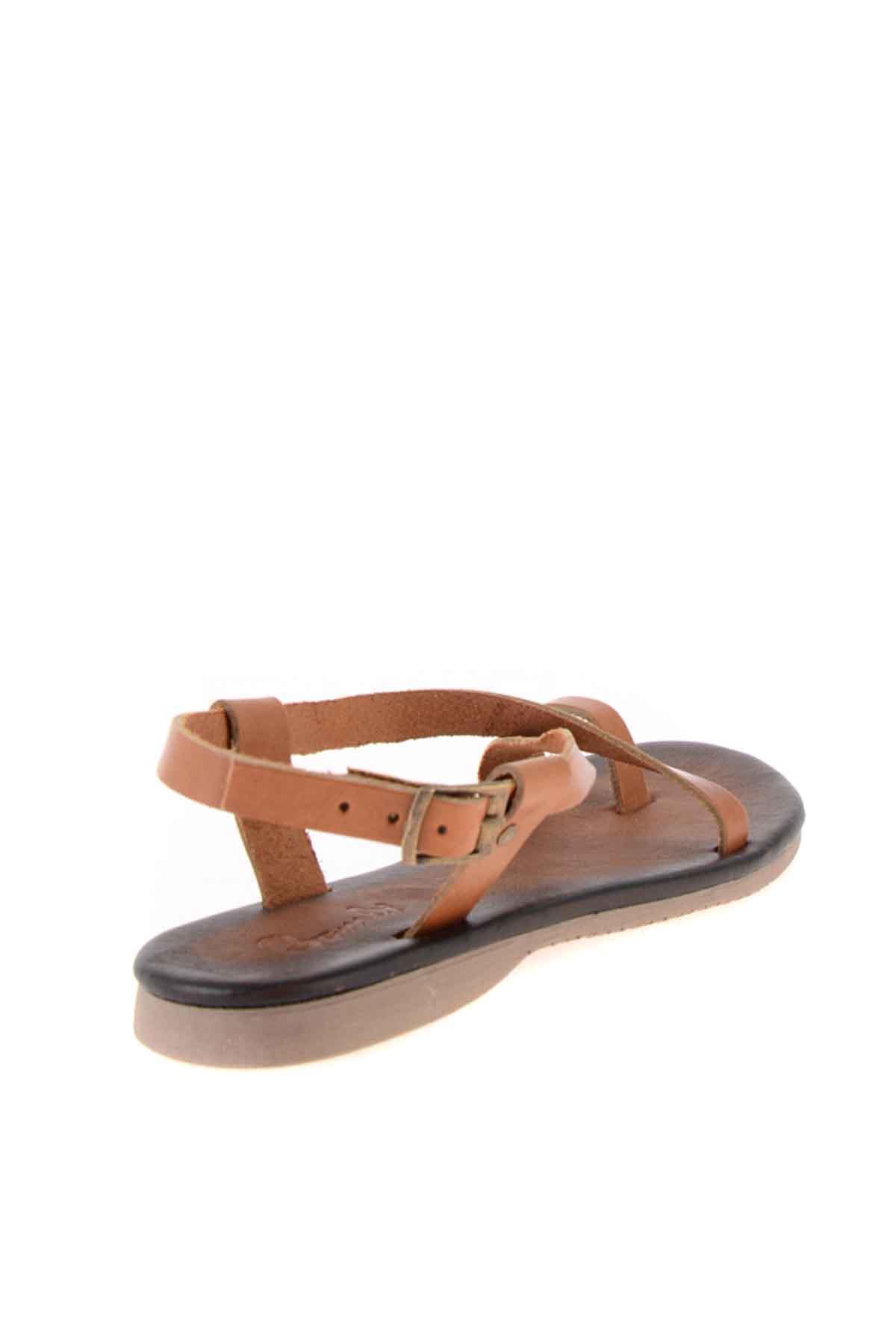 Taba Hakiki Deri Kadın Sandalet K05685162103
