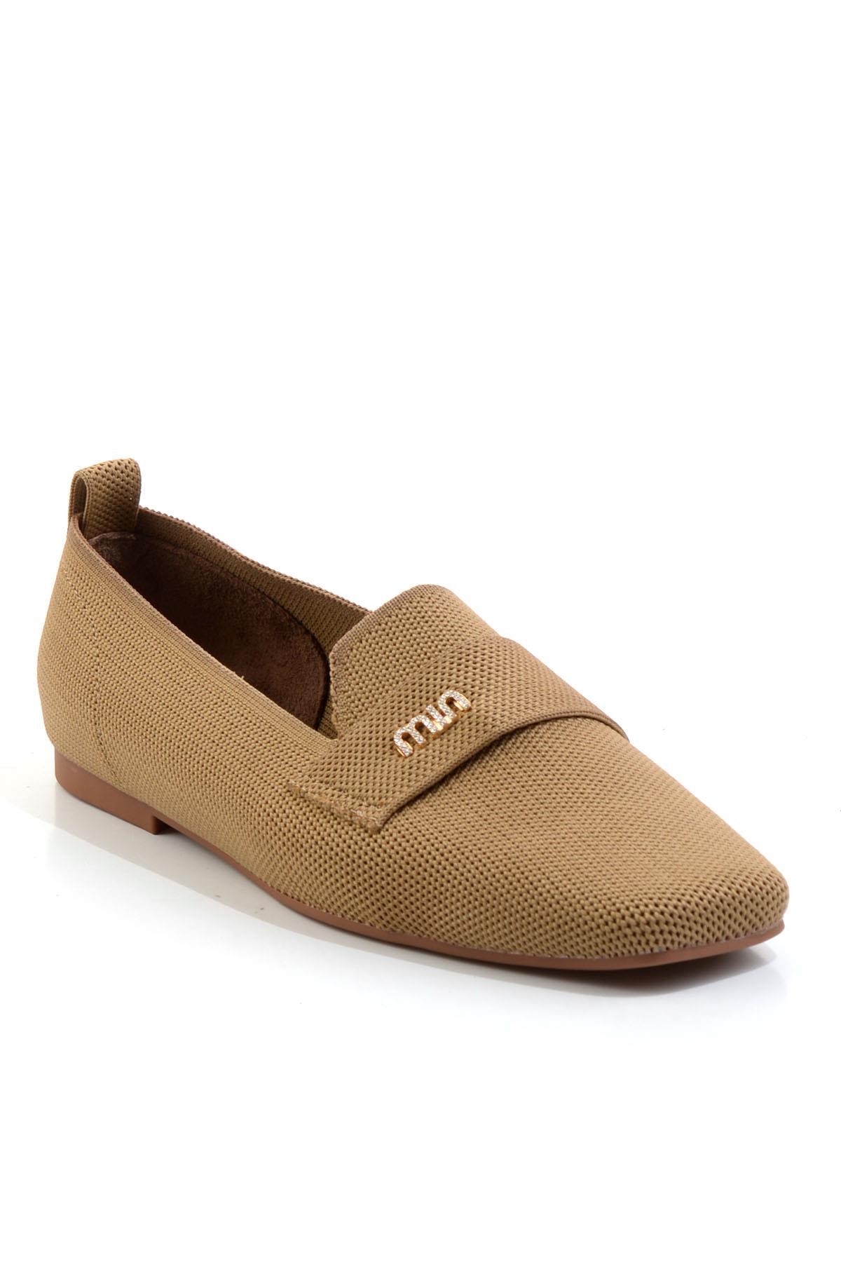 Taba  Kadın Loafer Ayakkabı K01327023382