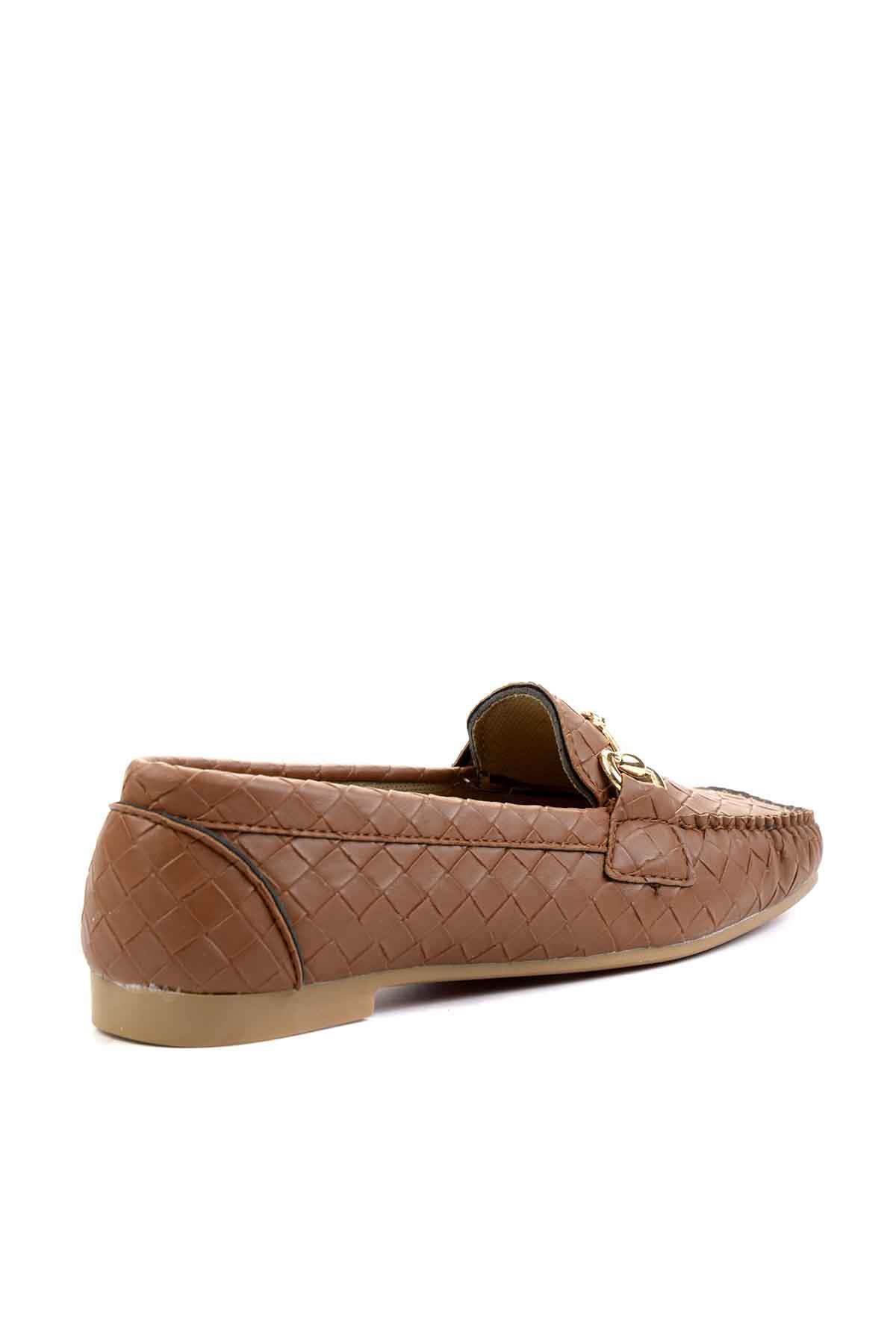Taba  Kadın Loafer Ayakkabı K01542030710