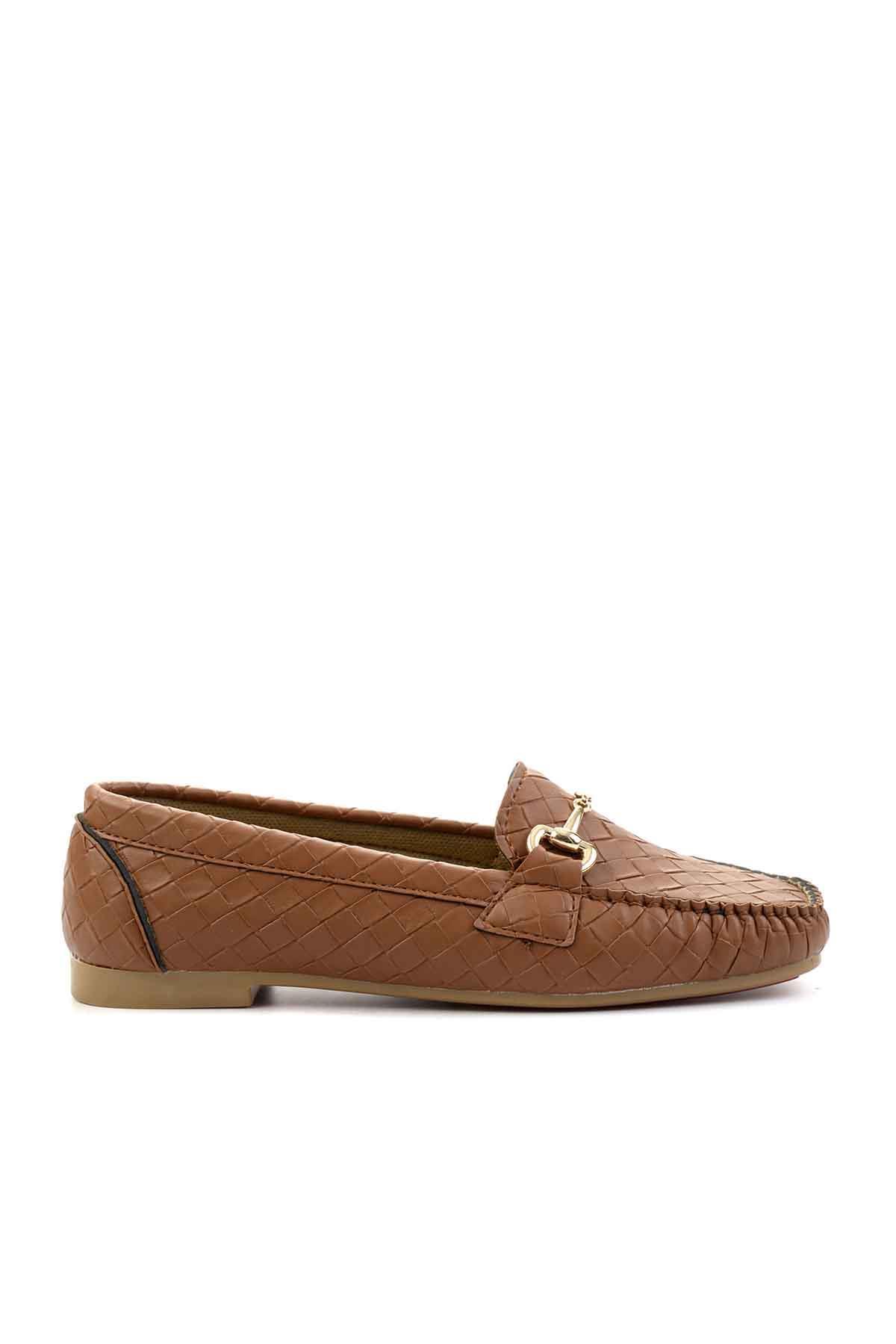Taba  Kadın Loafer Ayakkabı K01542030710