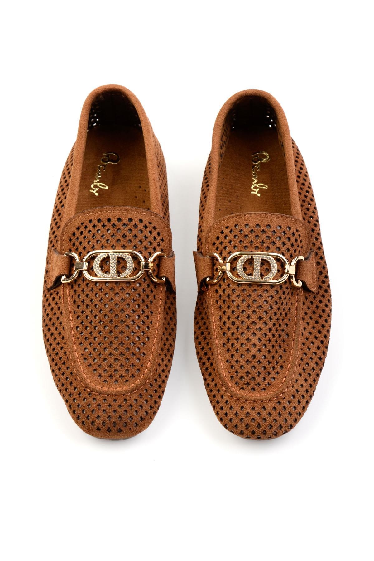 Taba  Kadın Loafer Ayakkabı K01688010902