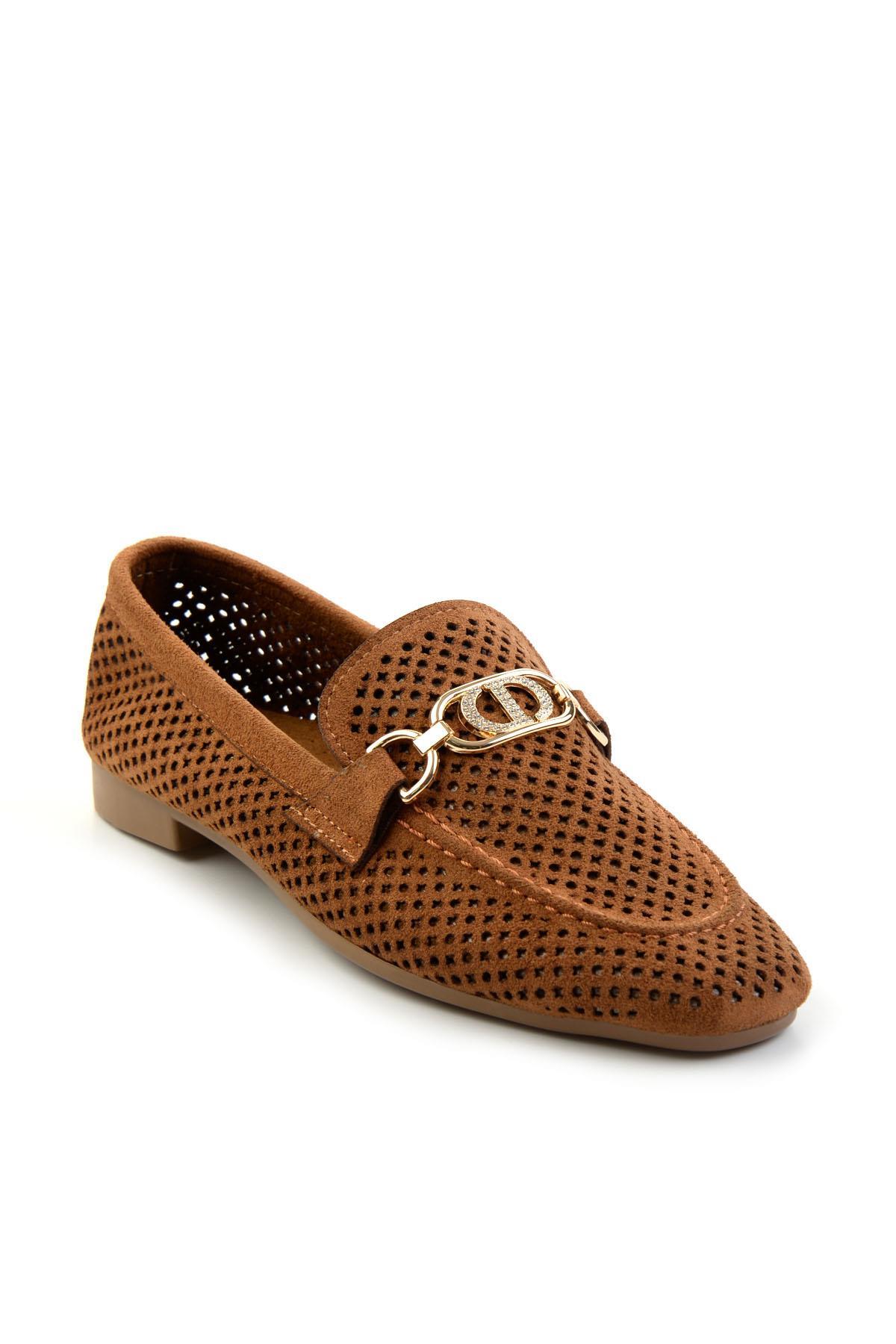 Taba  Kadın Loafer Ayakkabı K01688010902