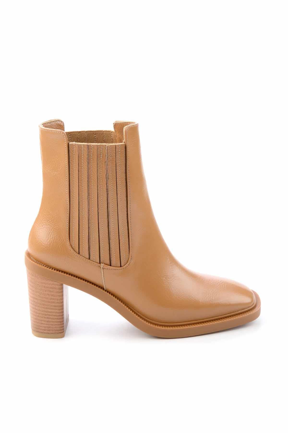 Taba Kırışık  Kadın Bot & Bootie K02209070042
