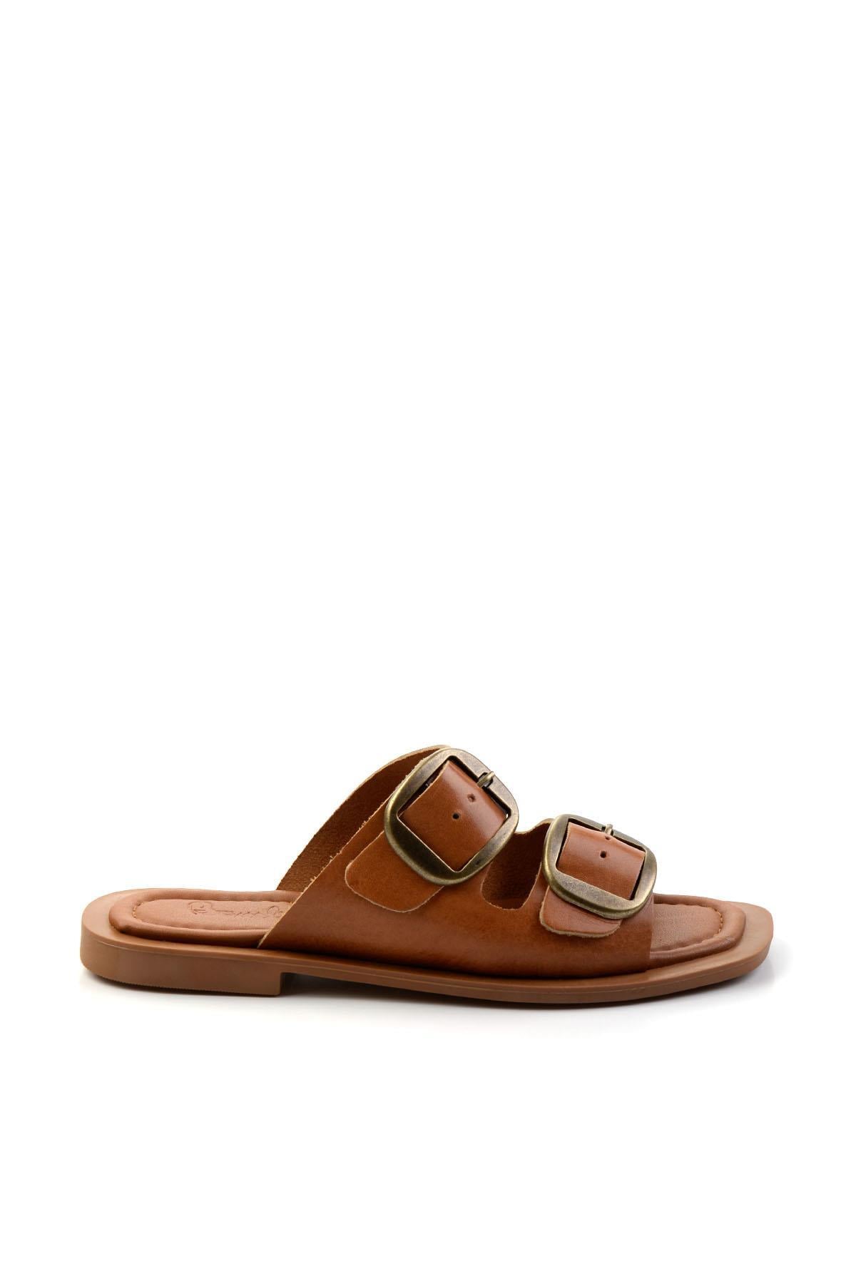 Taba Leather Kadın Terlik K04826053703