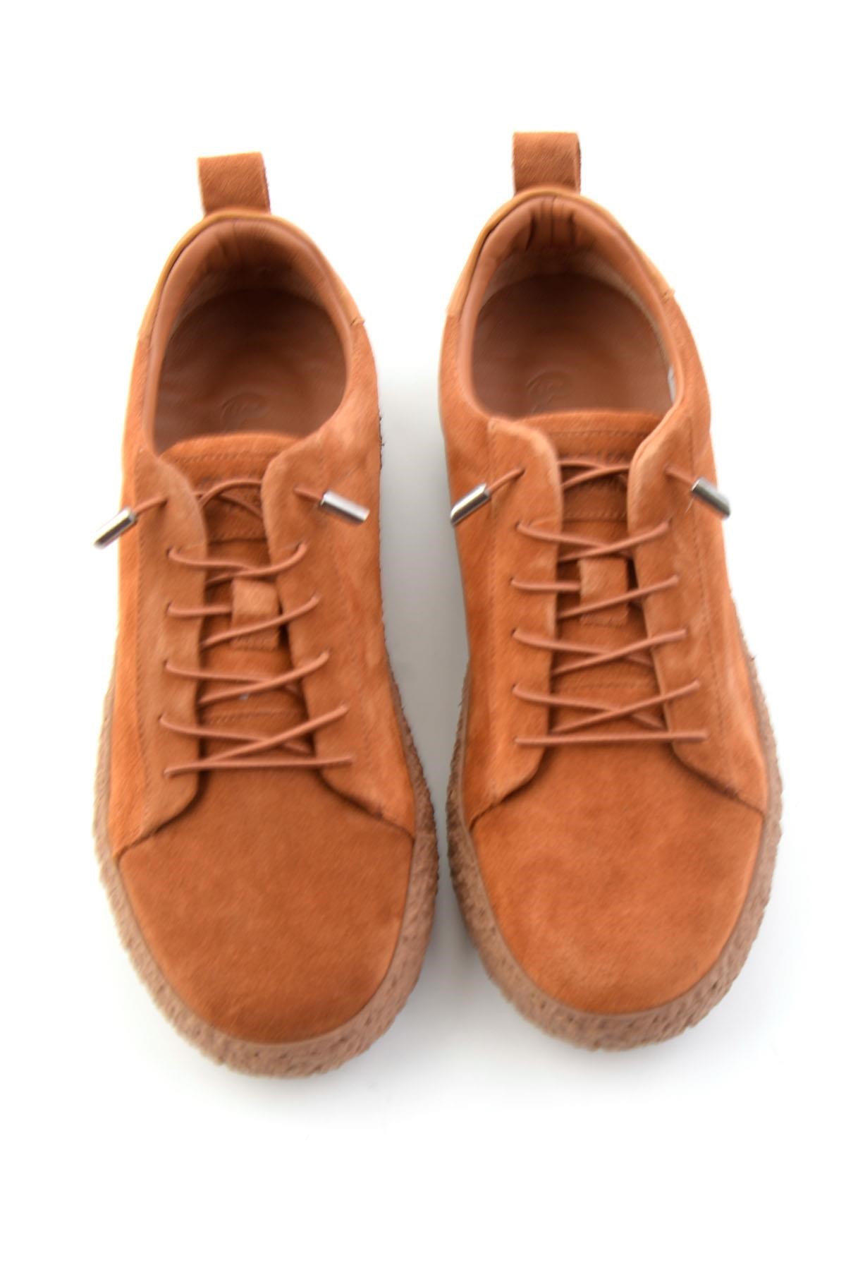 Taba Süet Hakiki Deri Kadın Sneaker K01822268402