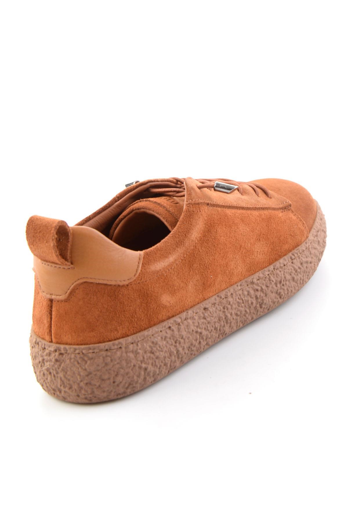 Taba Süet Hakiki Deri Kadın Sneaker K01822268402
