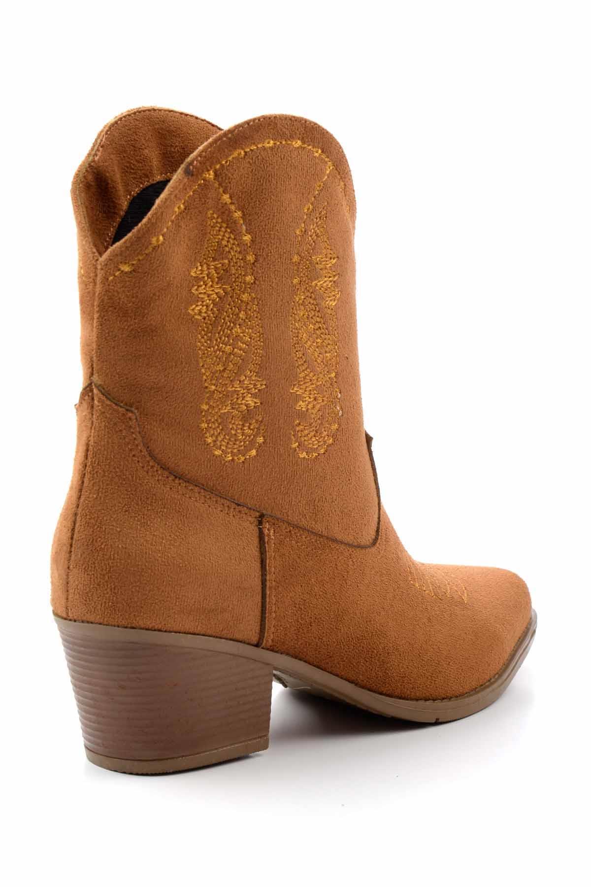 Taba Süet  Kadın Bot & Bootie K02217100902