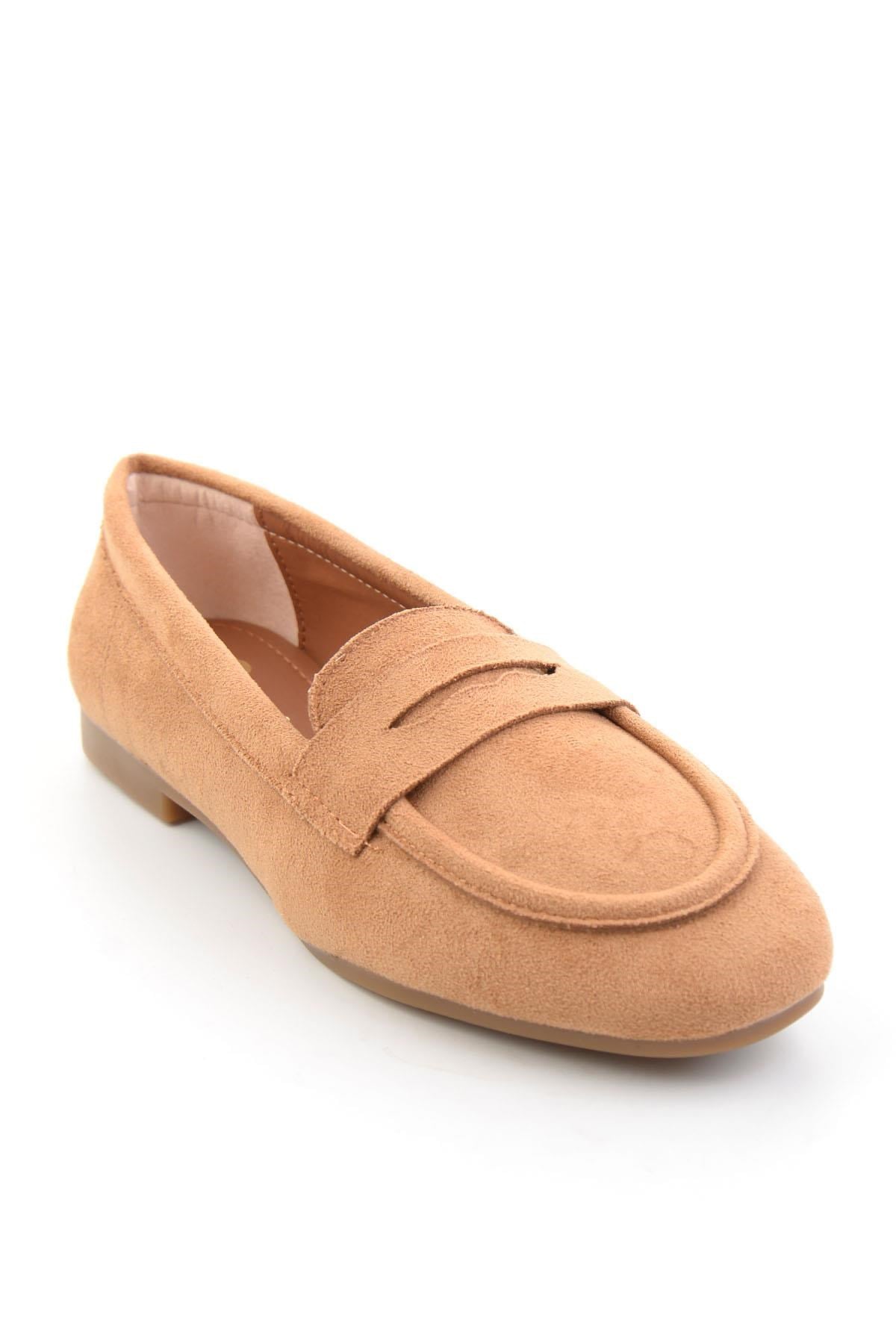 Taba Süet  Kadın Loafer Ayakkabı K01745877072