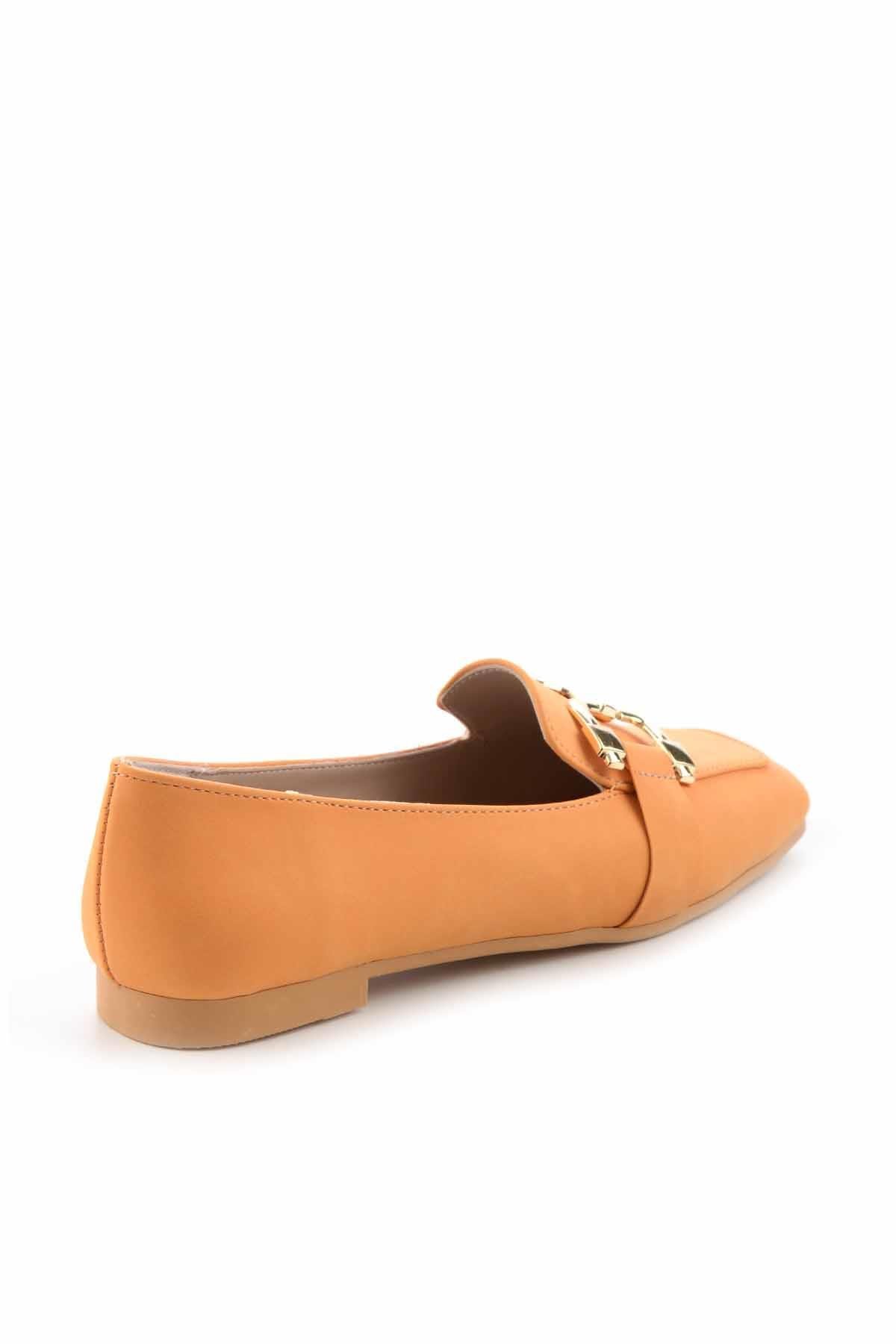 Turuncu Nubuk  Kadın Loafer Ayakkabı K01641166101