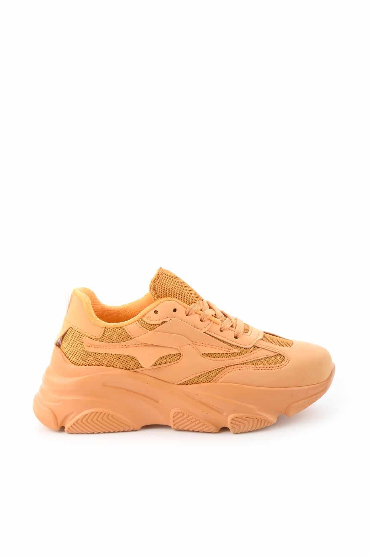 Turuncu Nubuk  Kadın Sneaker K01591003701