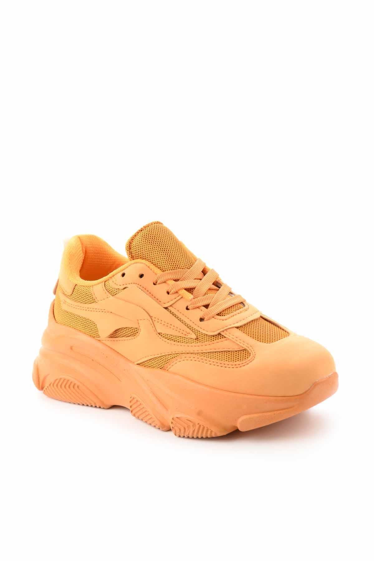 Turuncu Nubuk  Kadın Sneaker K01591003701