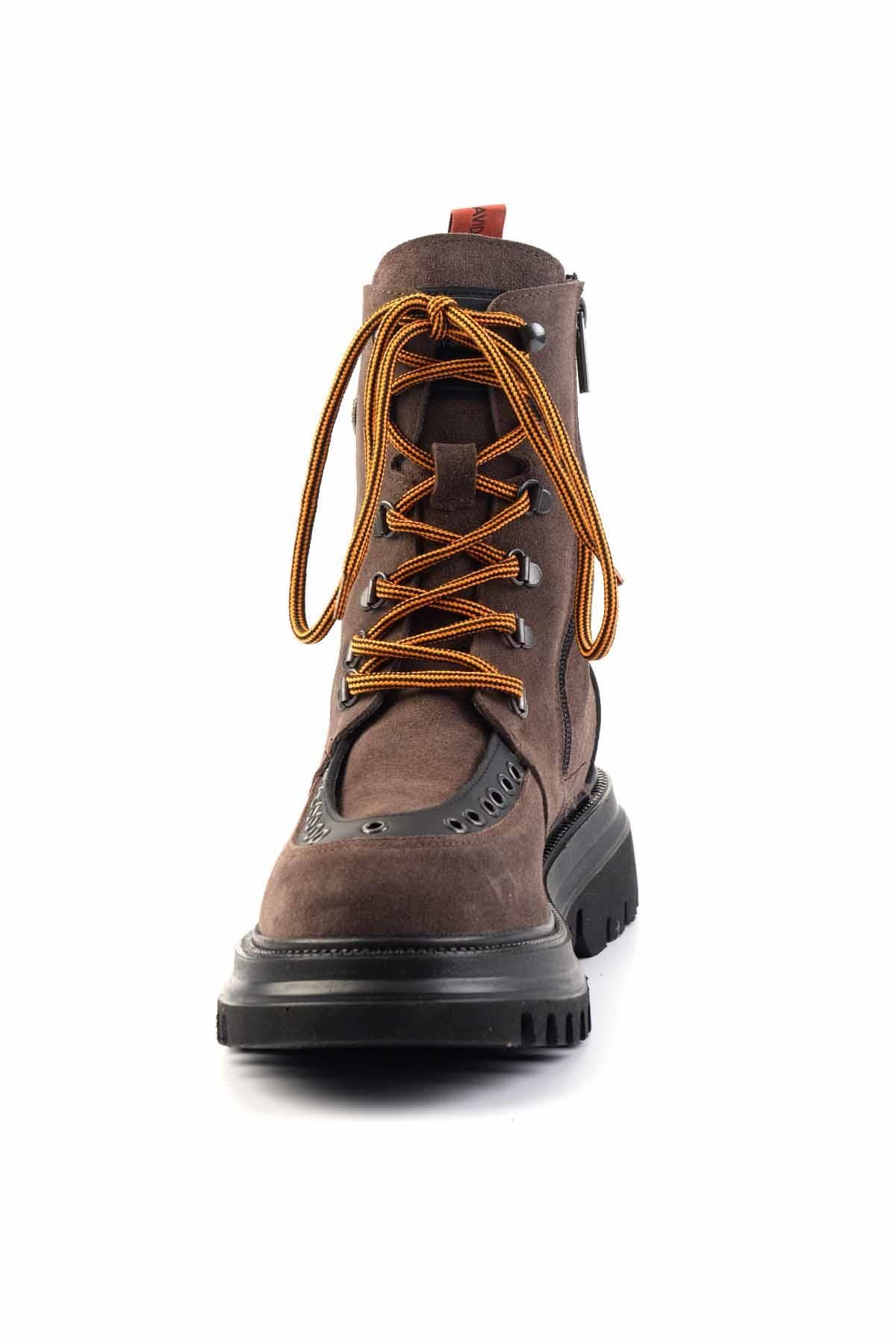 Vizon Hakiki Deri Erkek Bot & Bootie HD1777061902