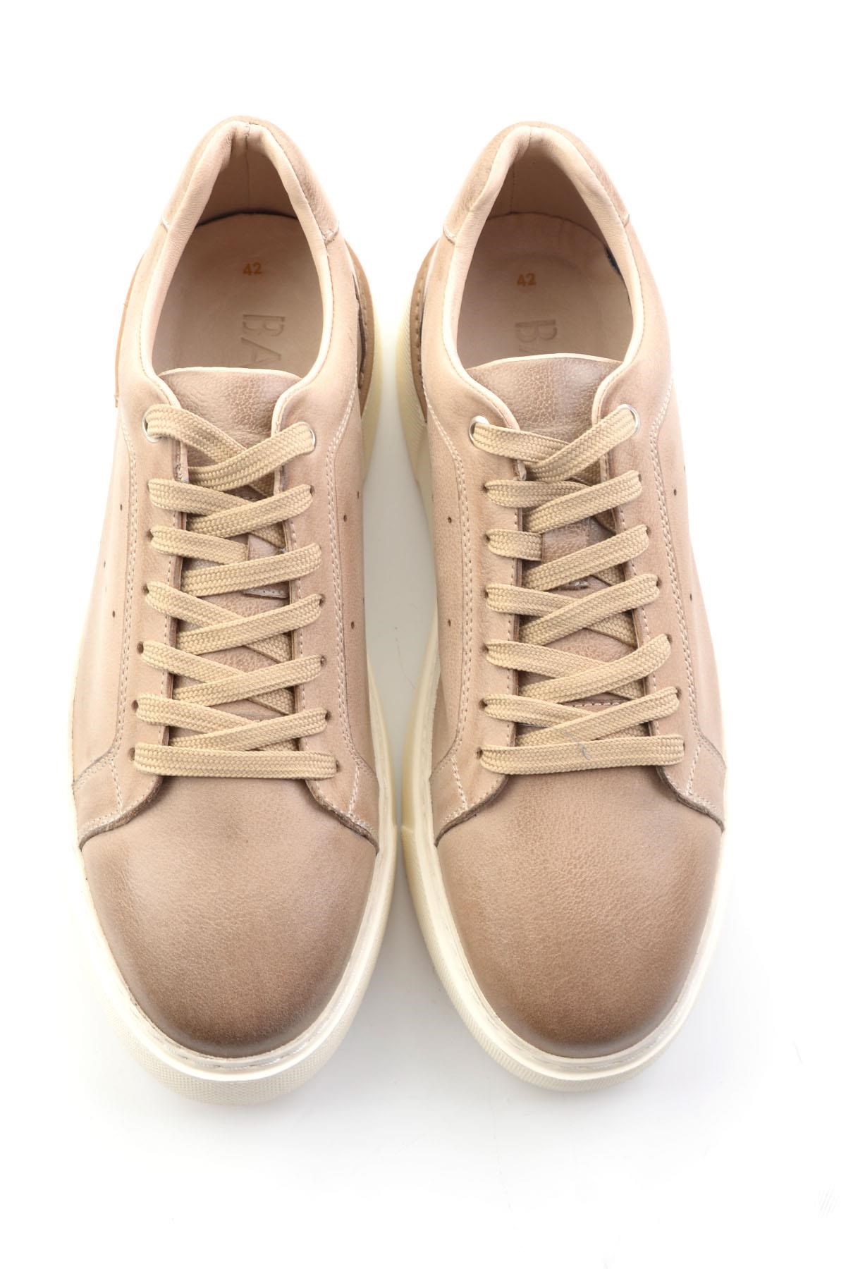 Vizon Hakiki Deri Erkek Sneaker E01593003603