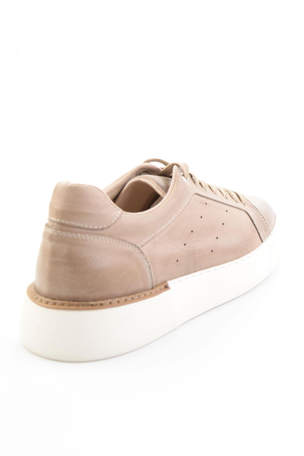 Vizon Hakiki Deri Erkek Sneaker E01593003603