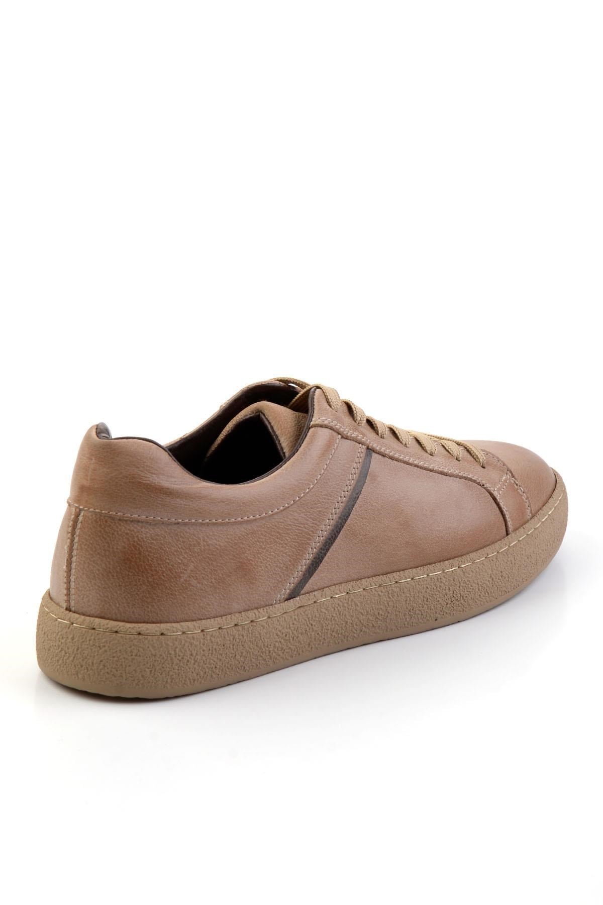Vizon Hakiki Deri Erkek Sneaker E01593002703