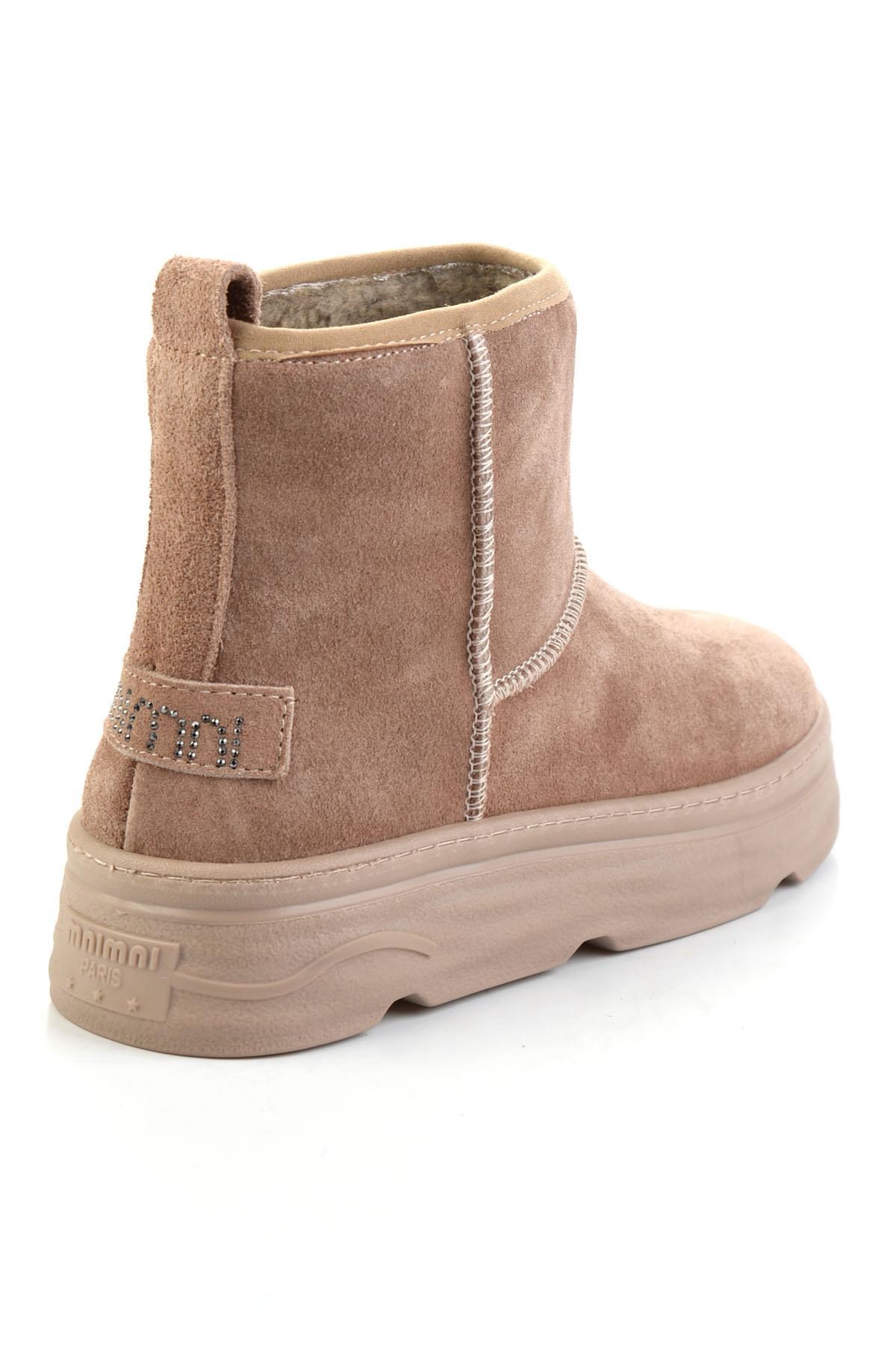 Vizon Hakiki Deri Kadın Bot & Bootie K02748100602