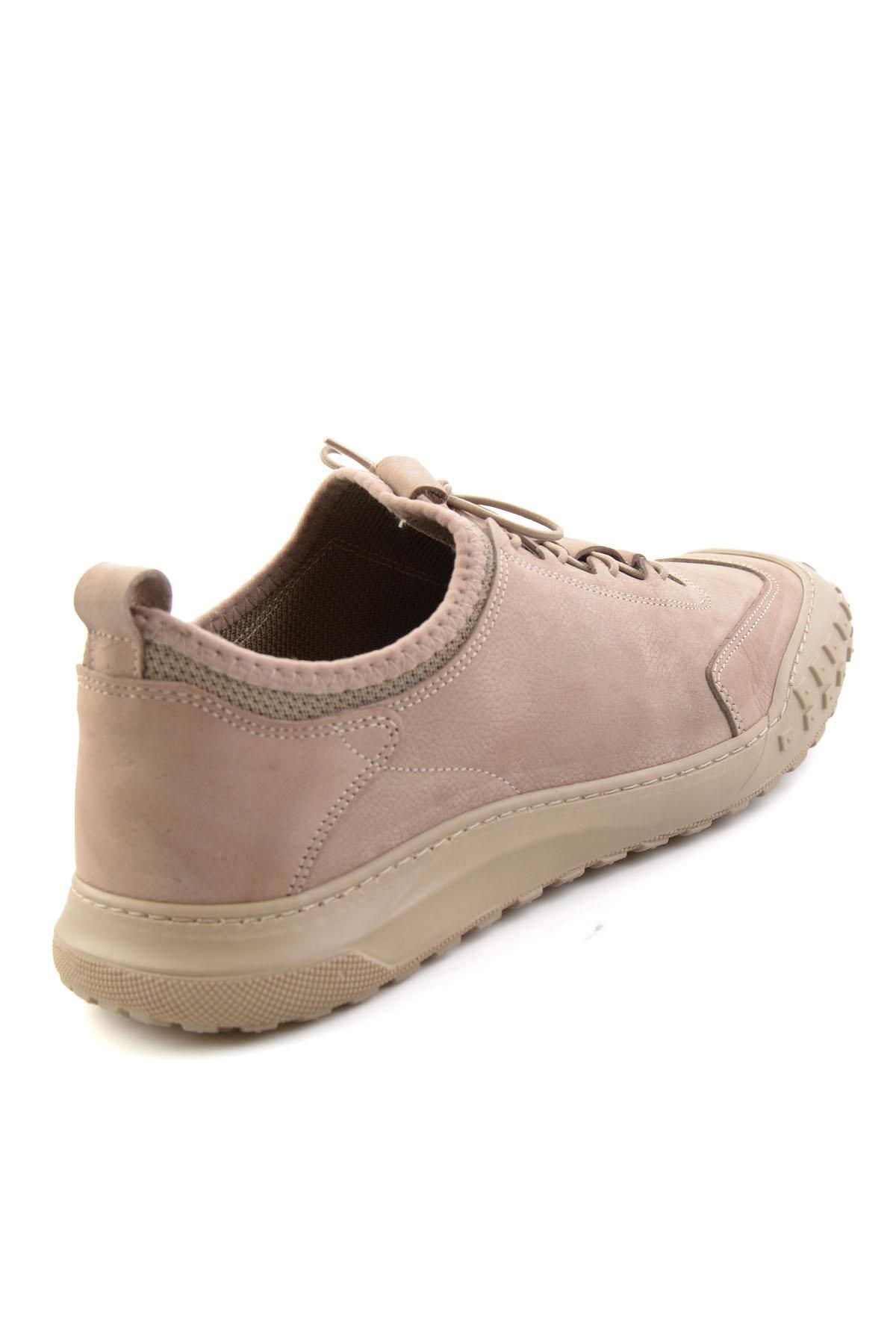 Vizon Nubuk Hakiki Deri Erkek Sneaker E01076378501