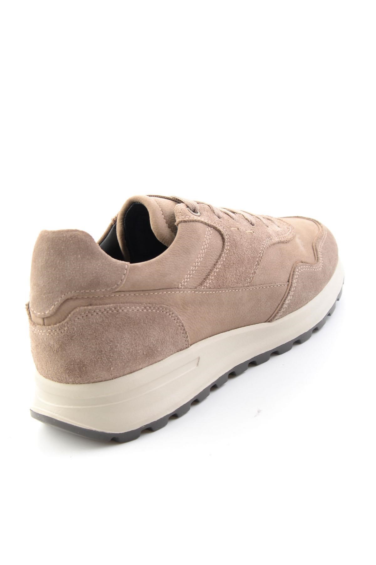 Vizon Süet Hakiki Deri Erkek Sneaker E01789045302