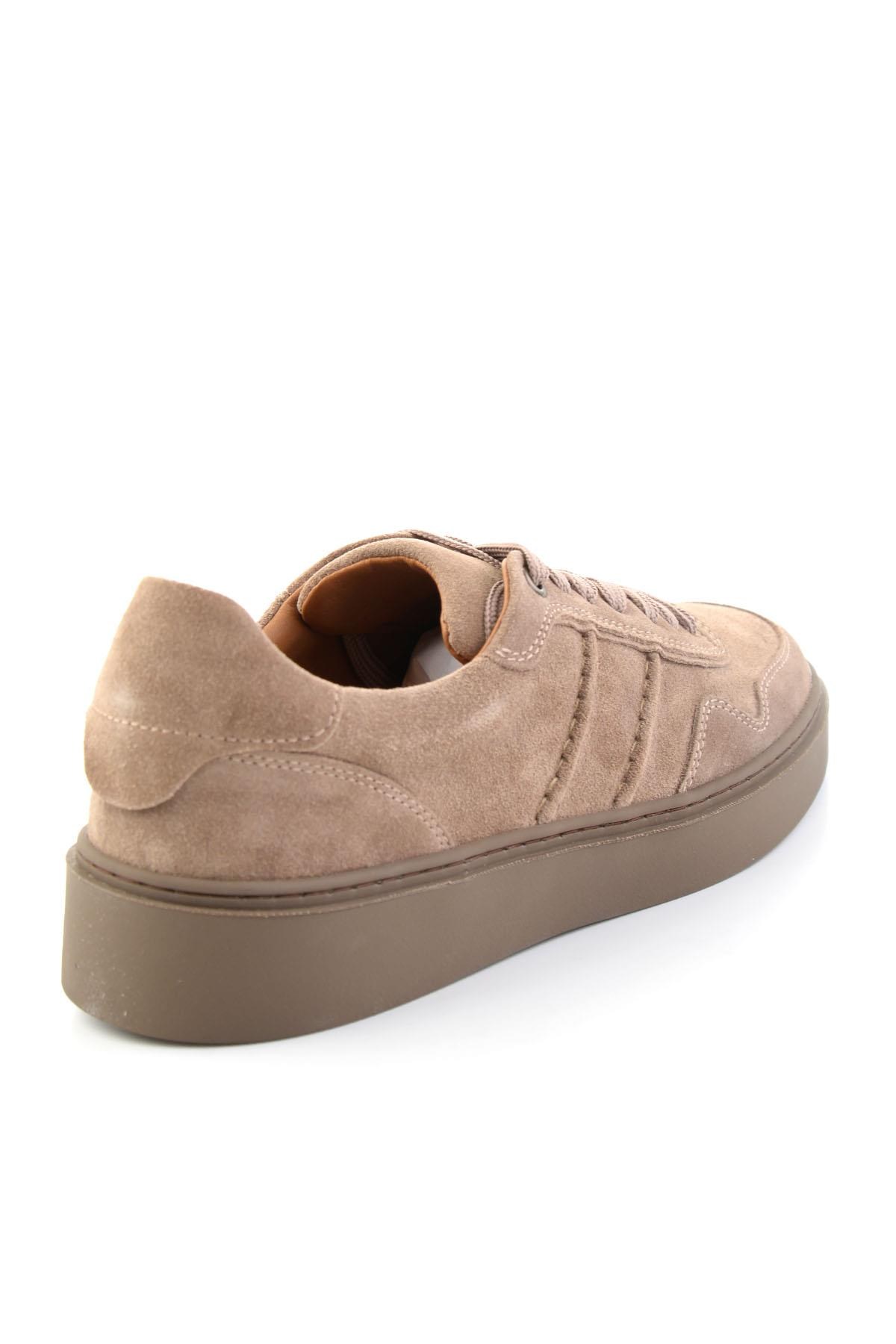 Vizon Süet Hakiki Deri Erkek Sneaker E01789045202