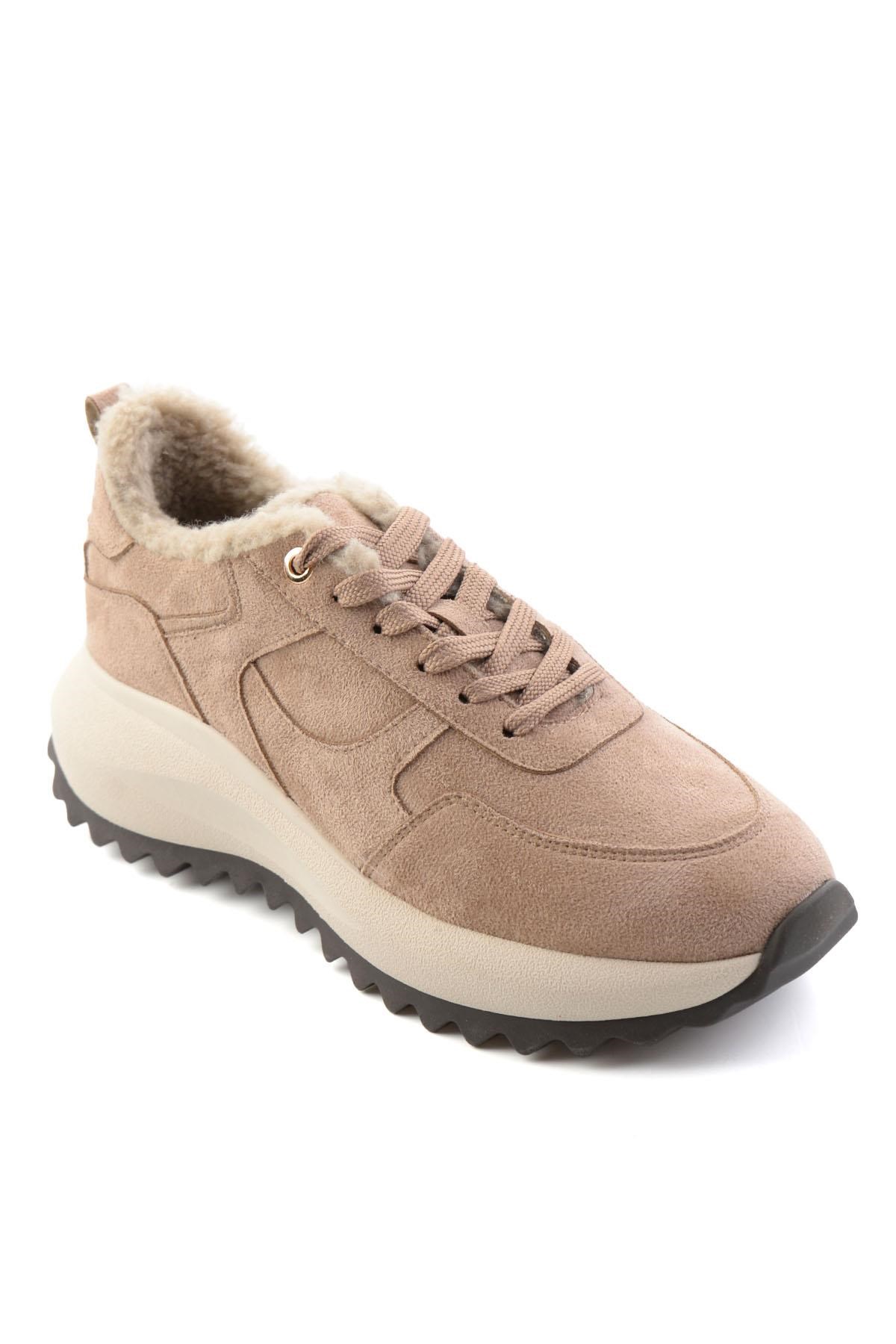 Vizon Süet  Kadın Sneaker K01791074472