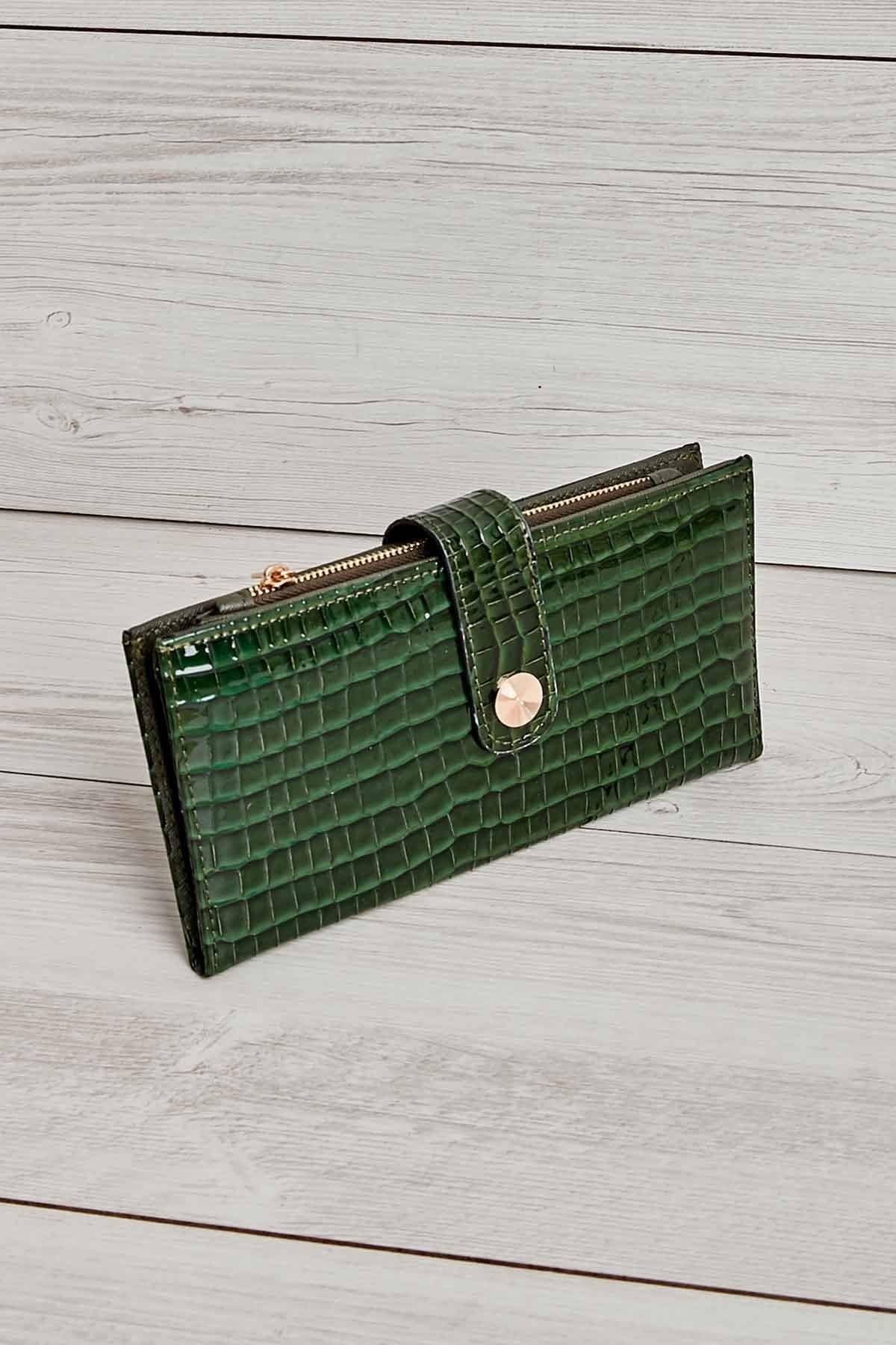 Yeşil  Kadın Cüzdan 