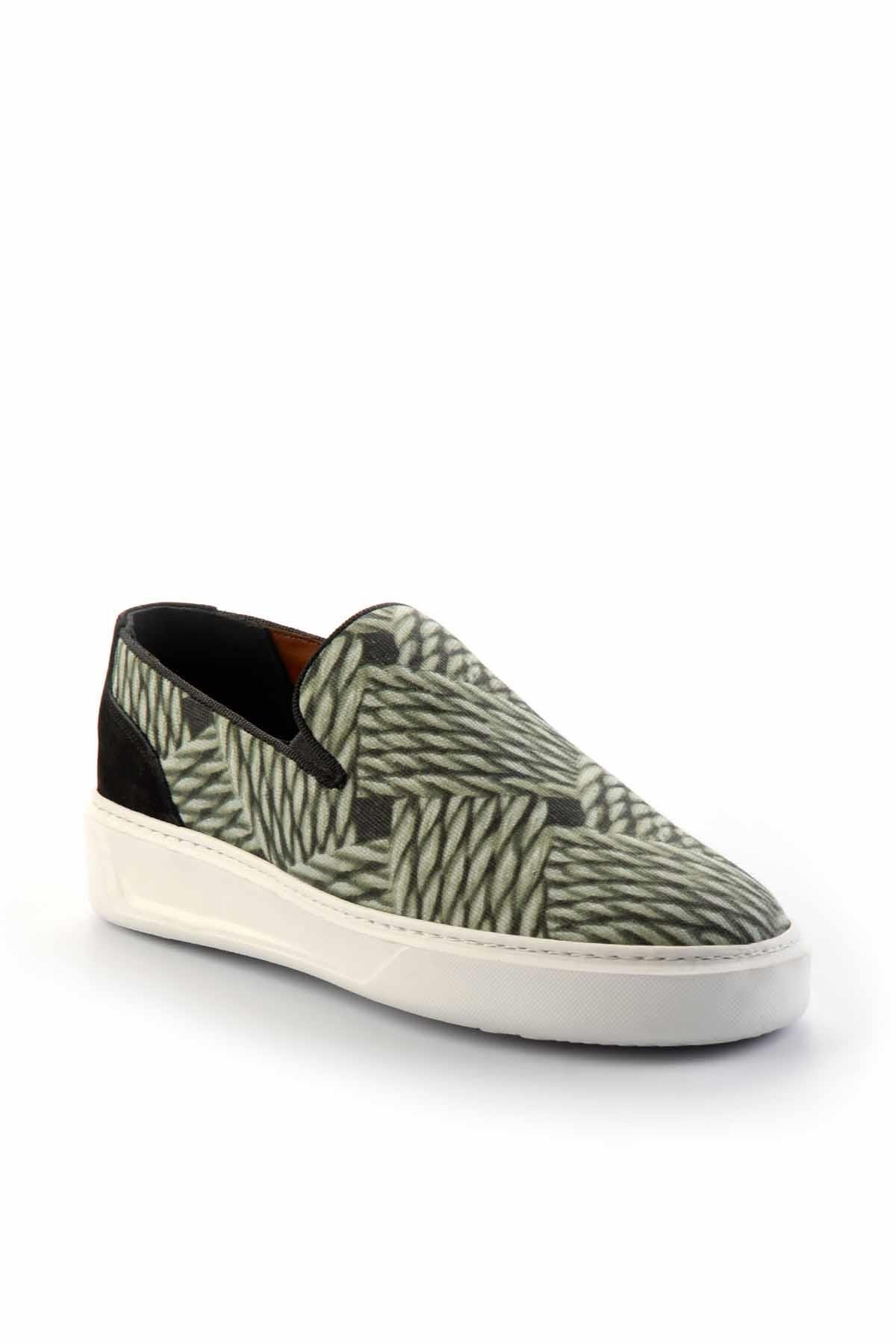 Yeşil Leather Erkek Casual Ayakkabı E01378002204