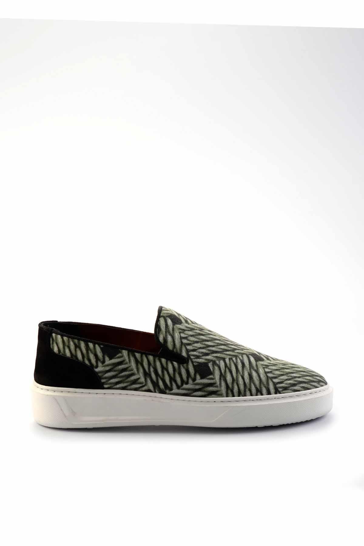 Yeşil Leather Erkek Casual Ayakkabı E01378002204
