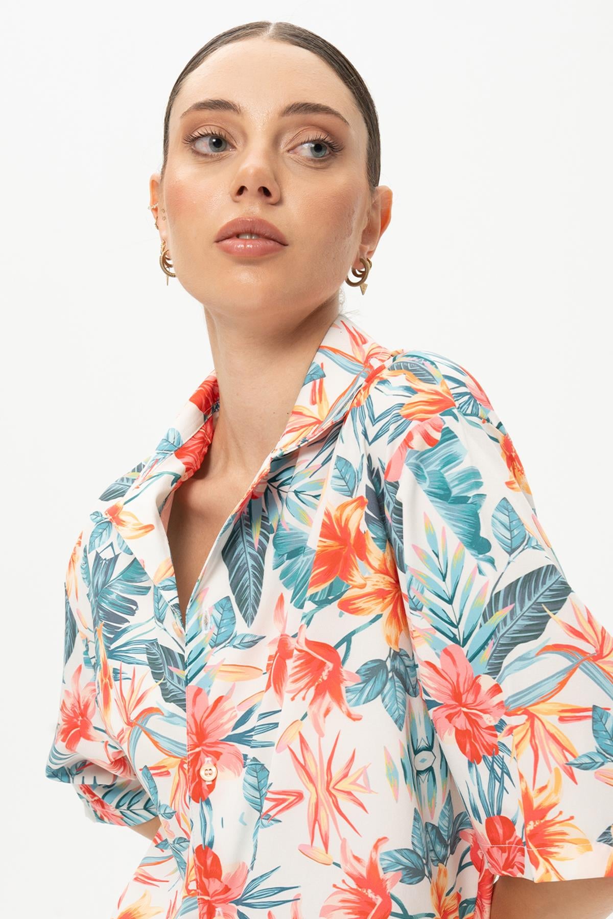 FLORAL GÖMLEK