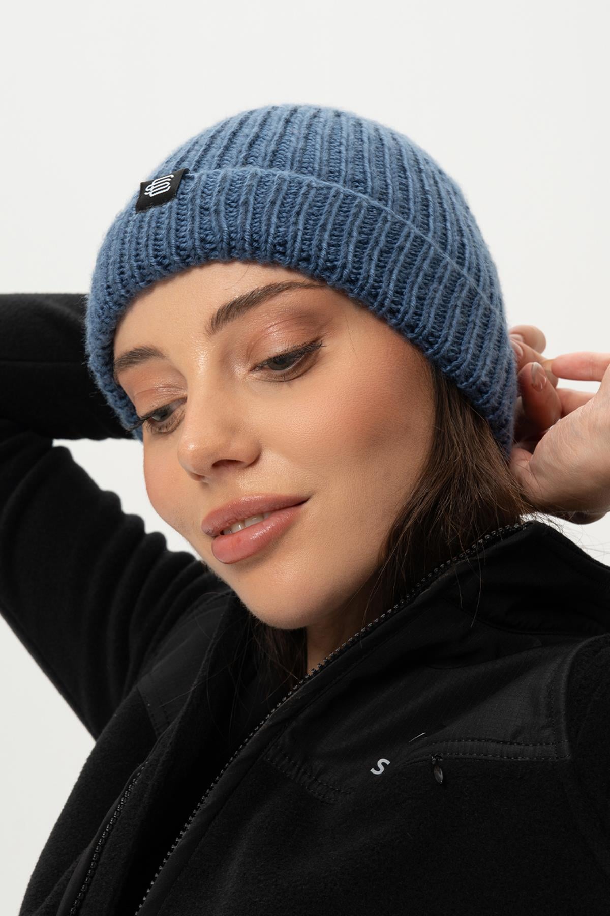 Sherpa Beanie Mavi