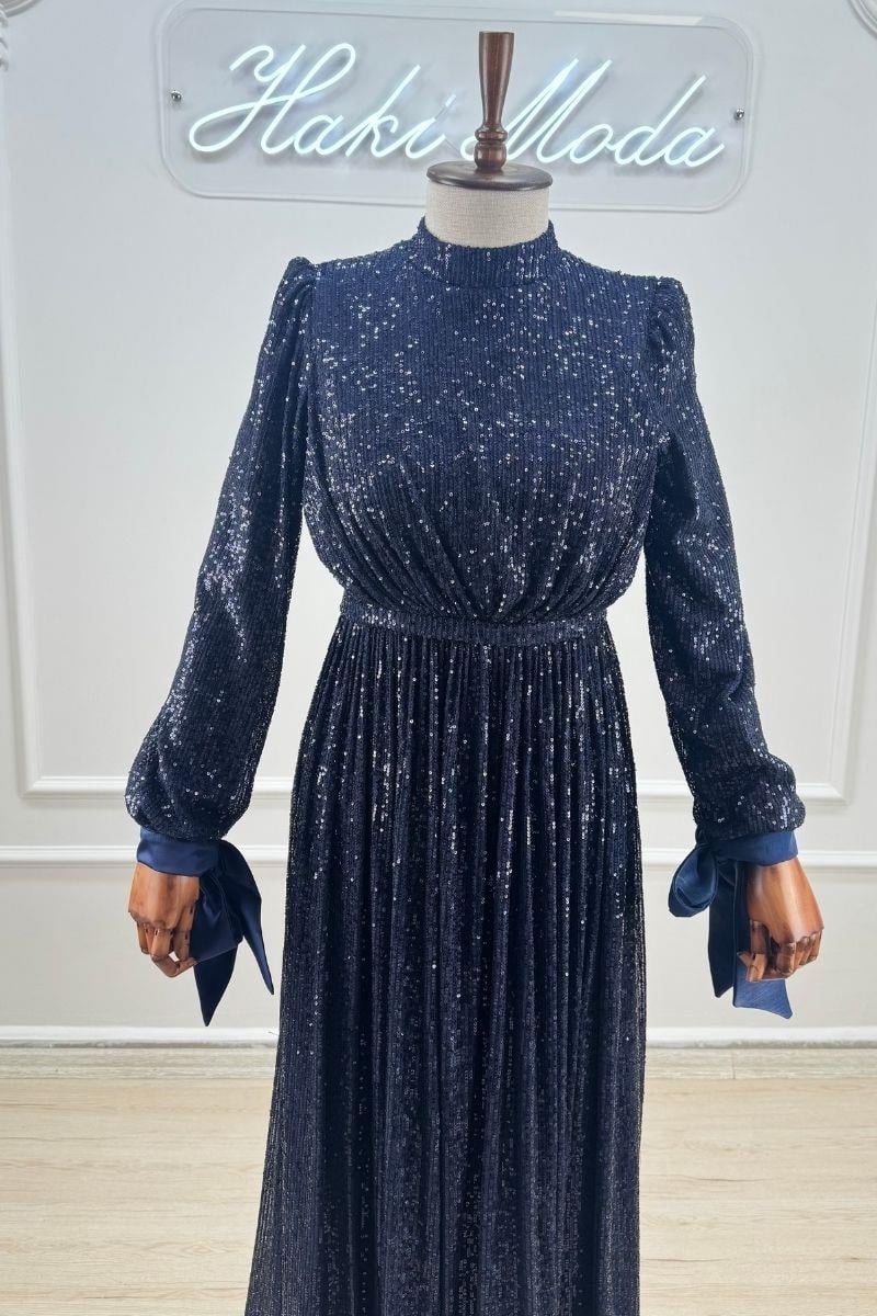 Arven Payetli Tesettür AbiyeLP6108