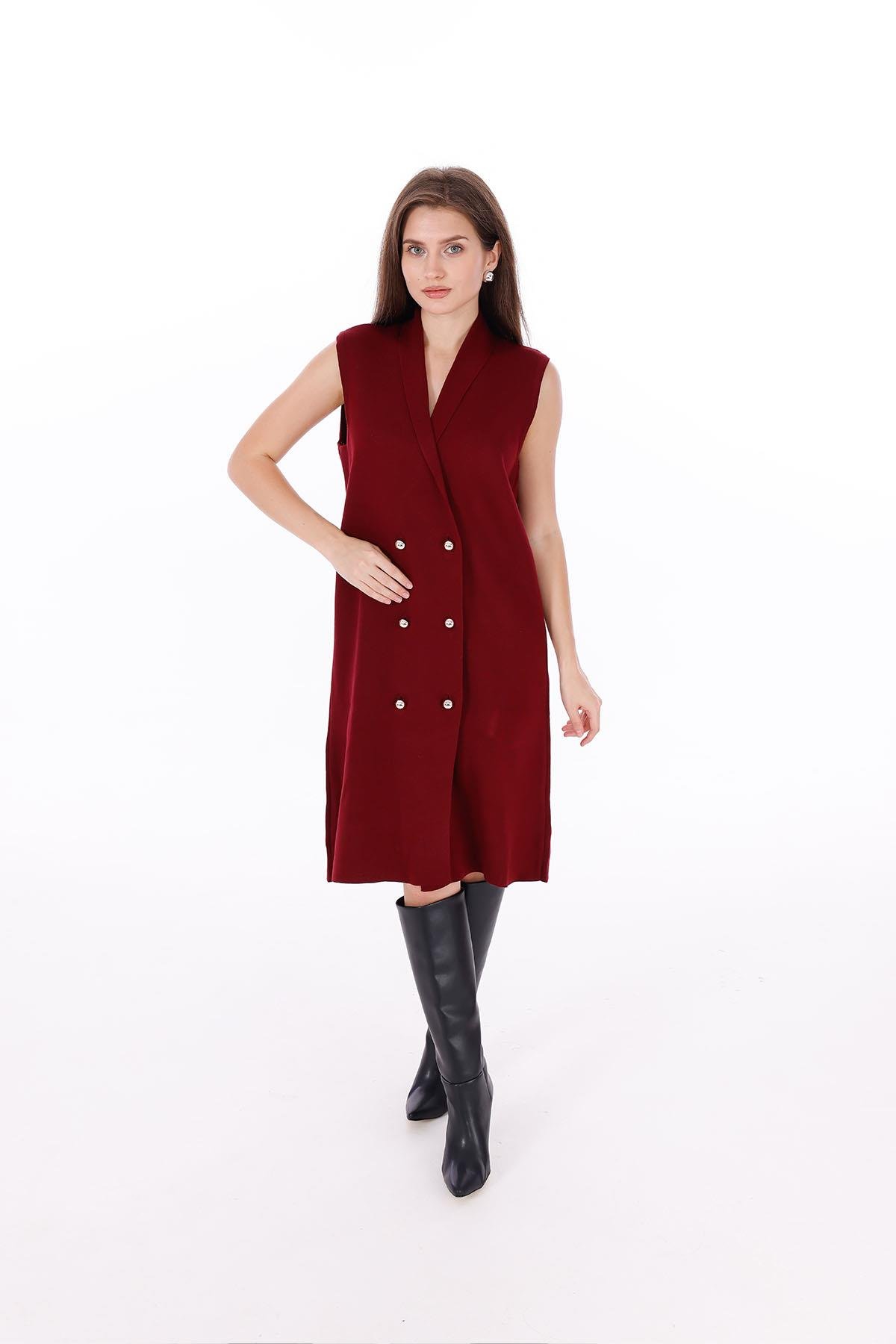 DÜĞME DETAYLI HIRKA BORDOHM1319