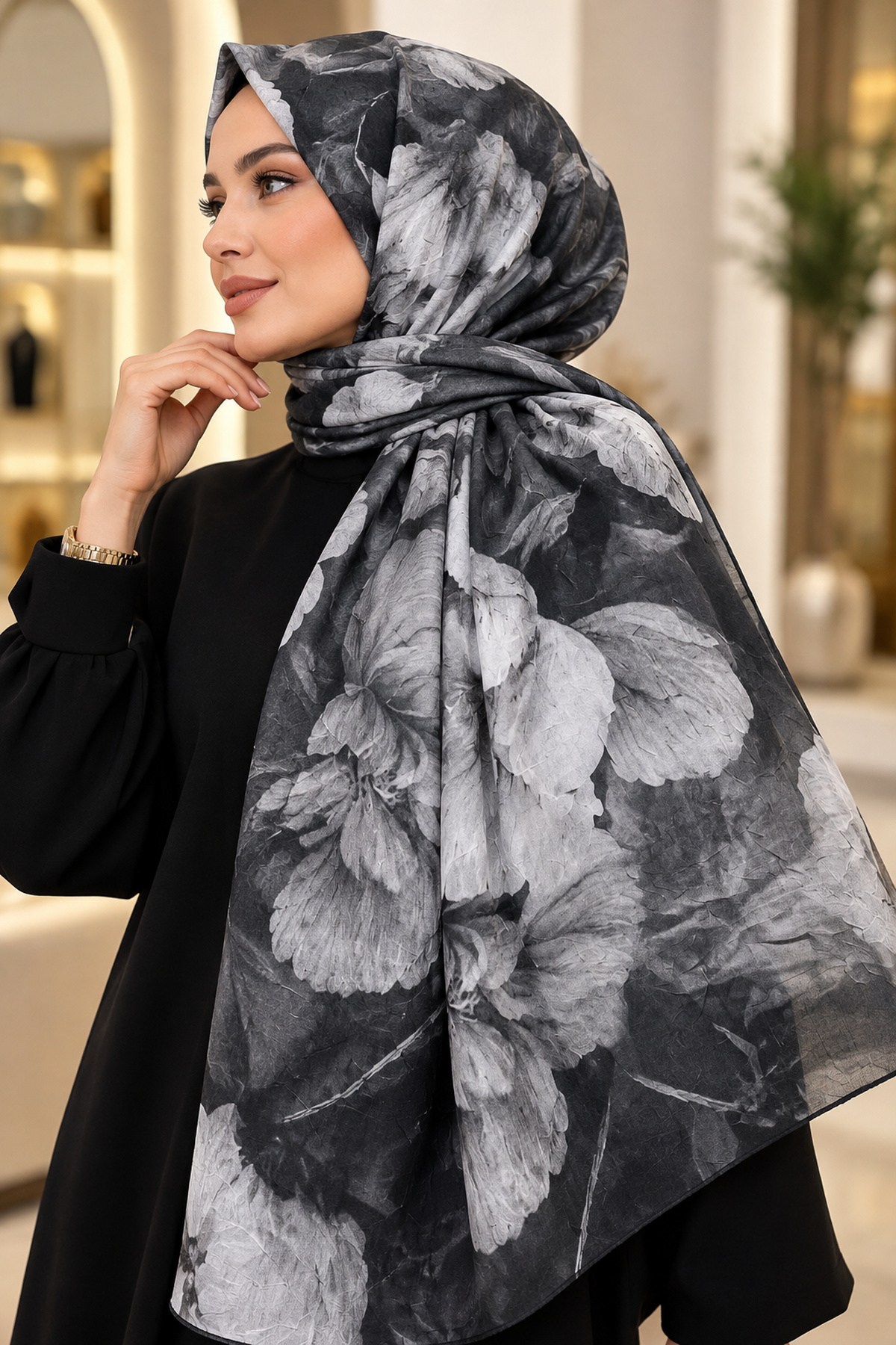 Hakimoda Kadın Bambu ŞalHM044