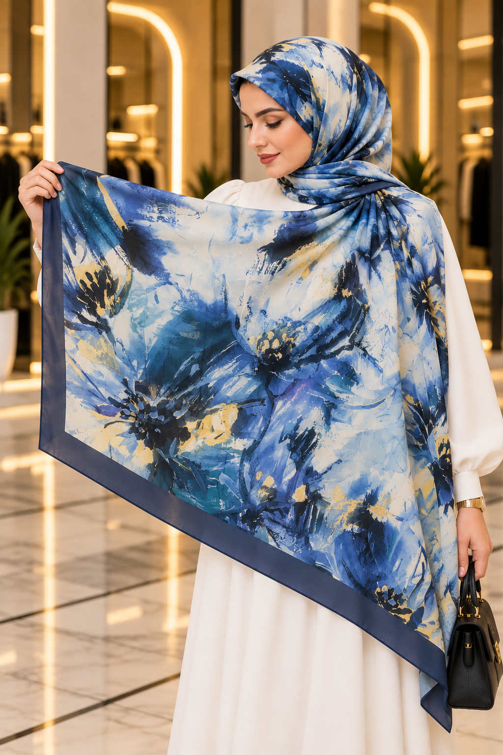 Hakimoda Kadın Laci-Sarı Bambu ŞalHM044